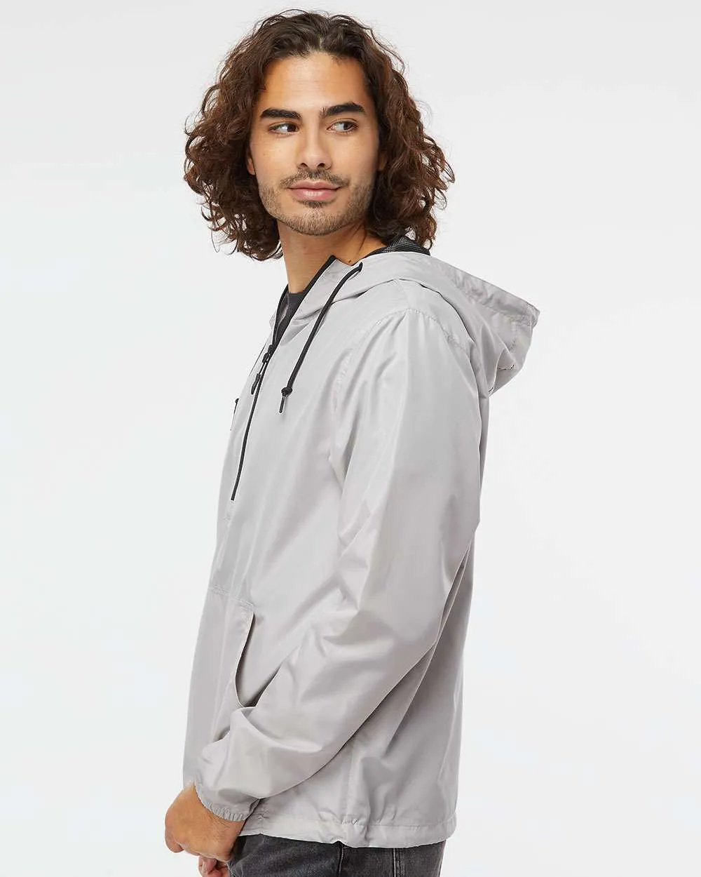 Independent Trading Co. Lightweight Windbreaker Pullover Jacket 