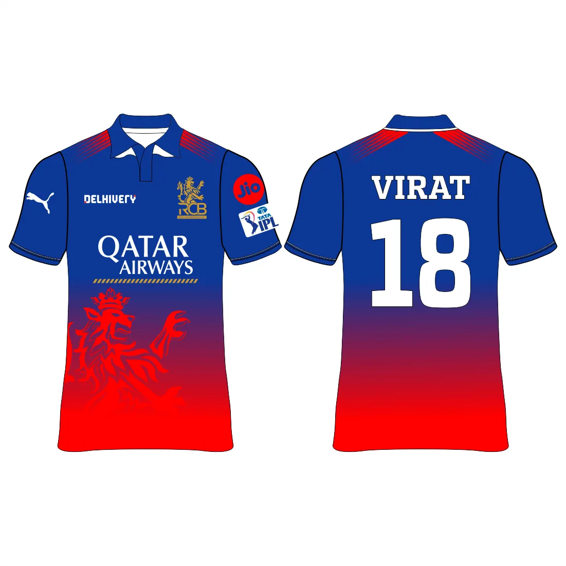 IPL Royal Challengers Bangalore Printed New Jersey With Your Text