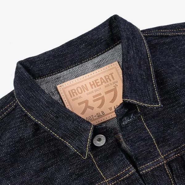 Iron Heart IHJ-507-SLB  16oz Slubby Selvedge Denim Type II Jacket - Indigo