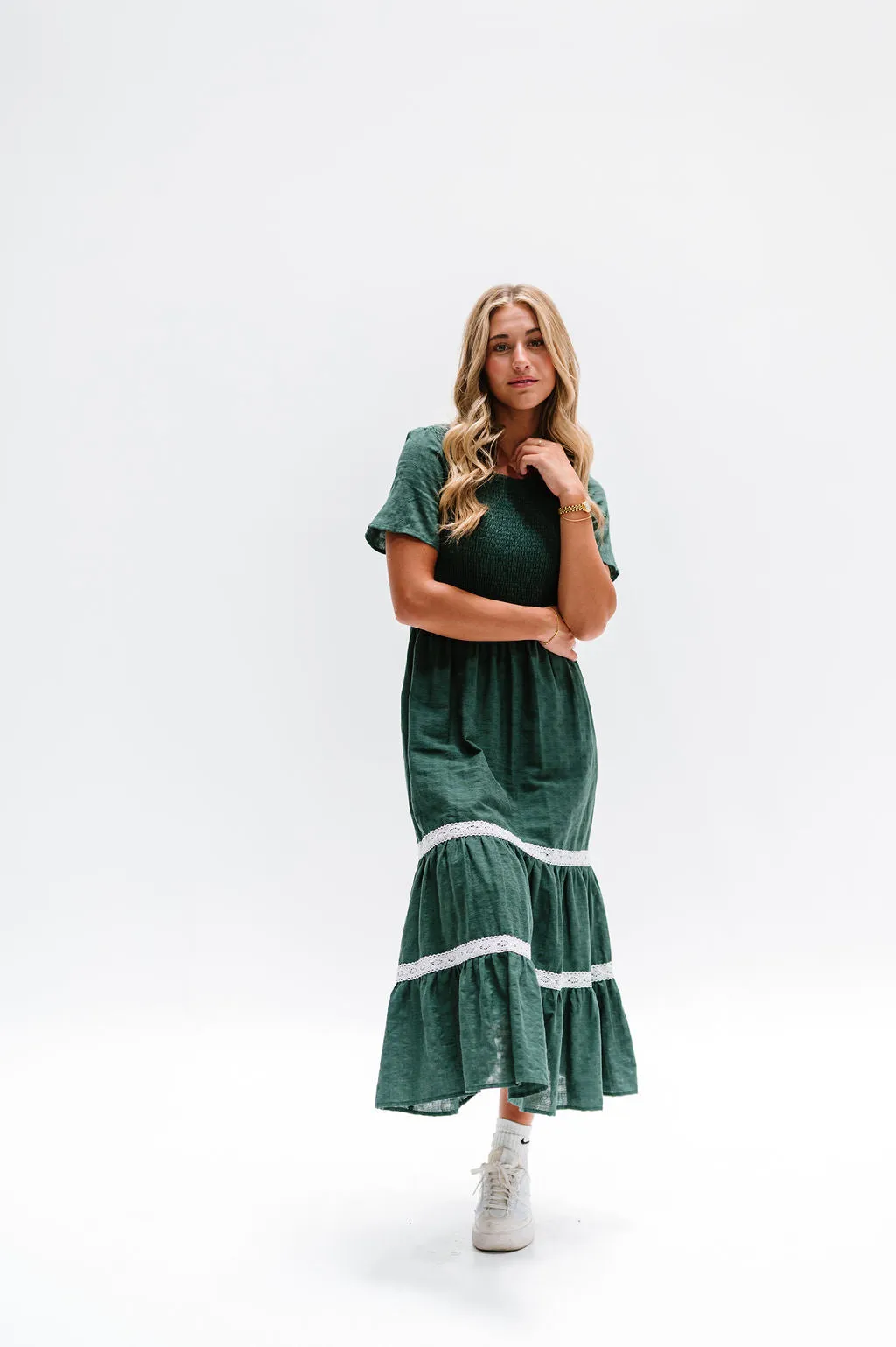 Isla Dress in Green