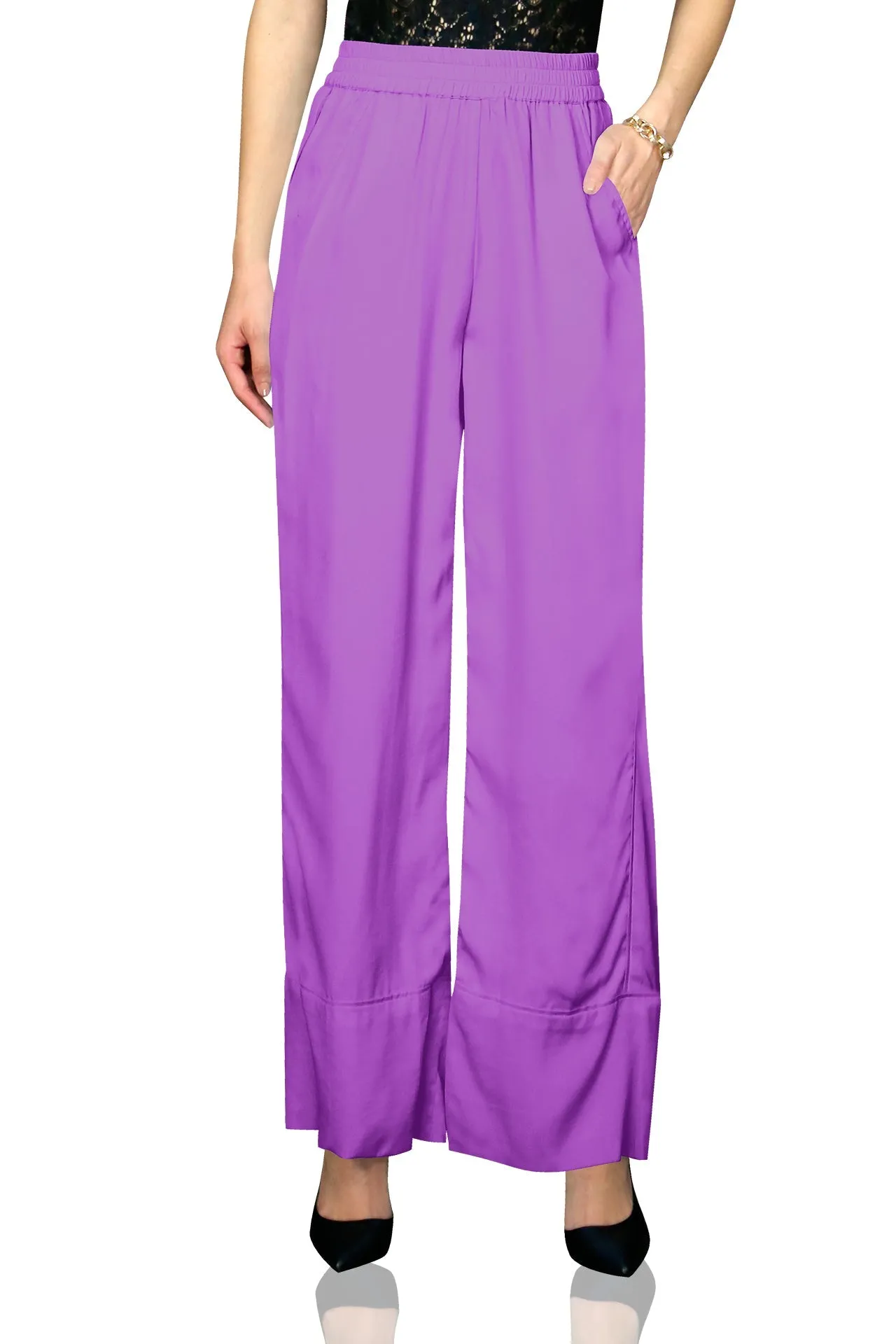 Lavender Wide Leg Pants