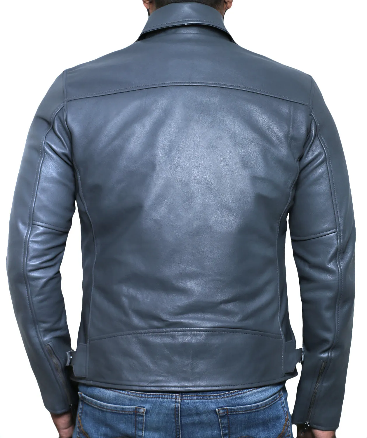 Leather Jackets Hub Mens Genuine Lambskin Leather Jacket (Black, Classic Jacket) - 1501059