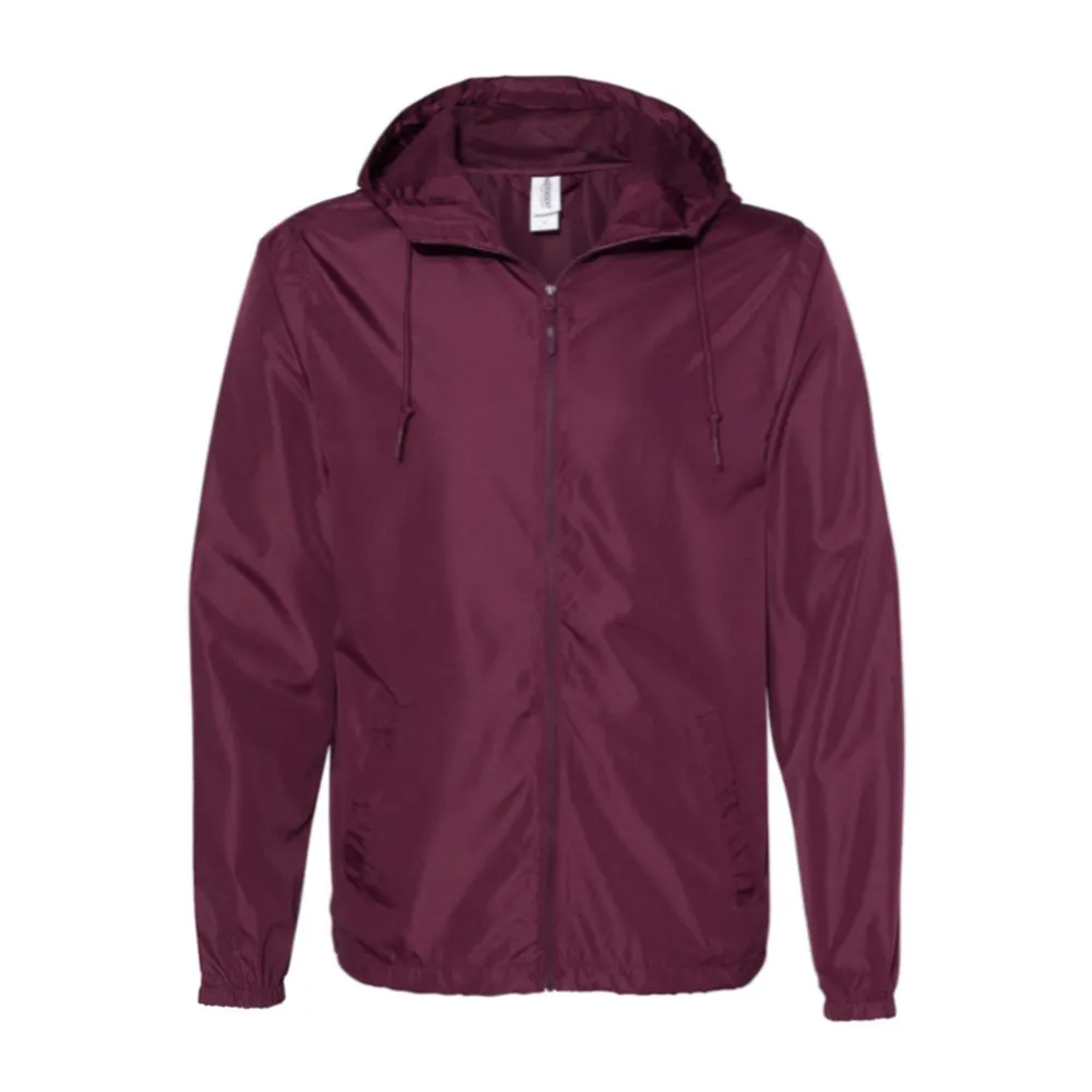 Lightweight Windbreaker Full-Zip Jacket