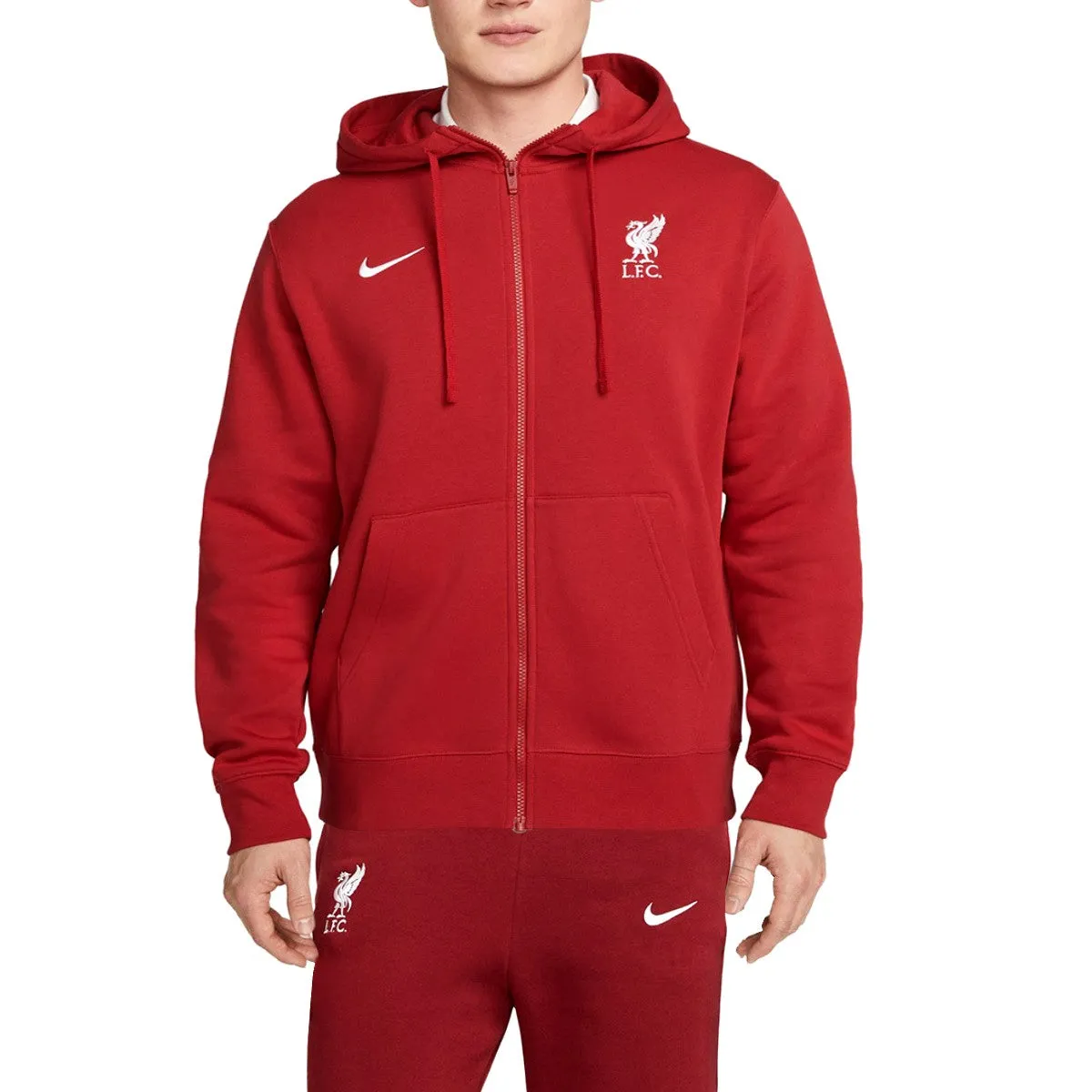 Liverpool FC red Casual fleece cotton tracksuit 2023/24 - Nike