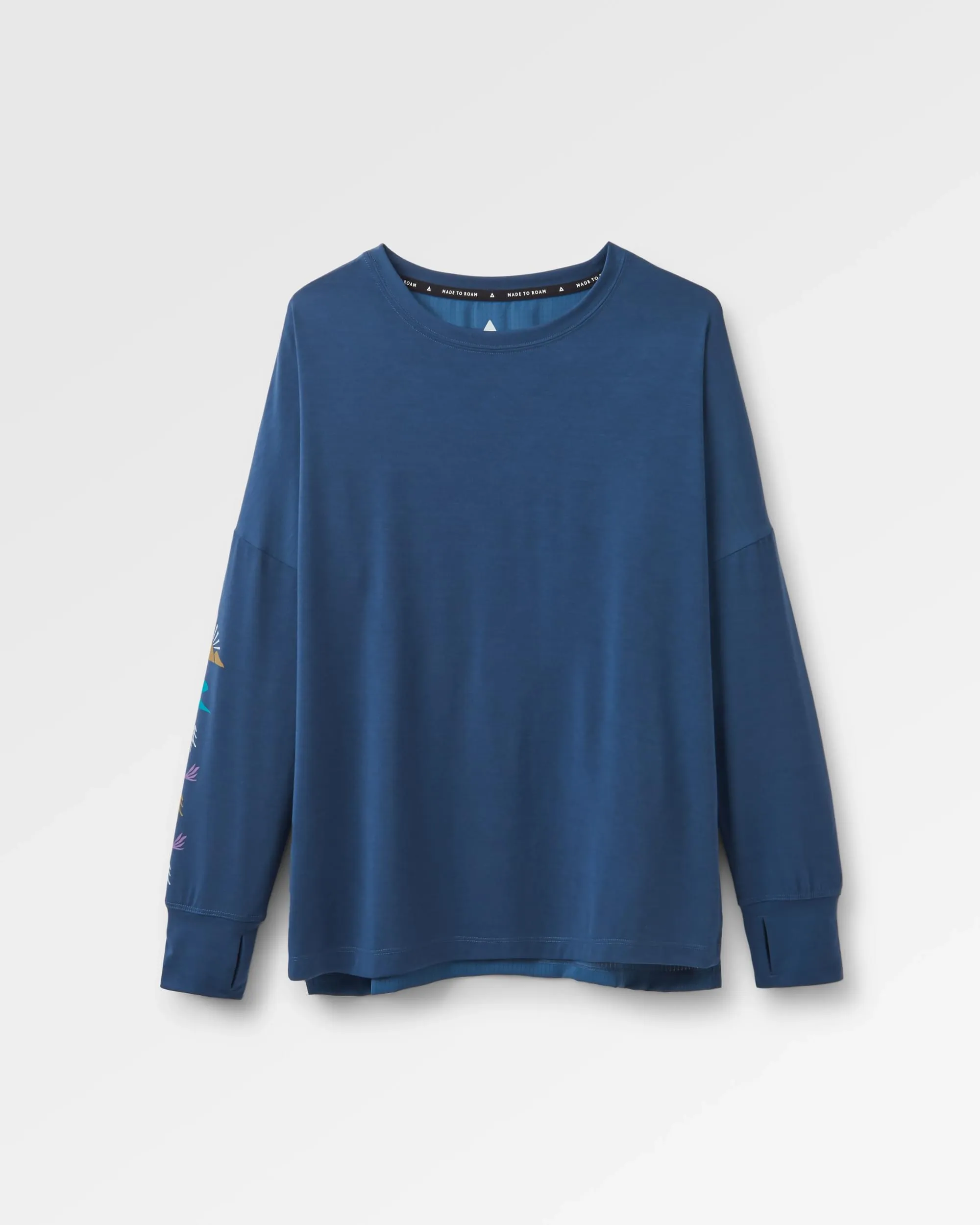 Lotus Recycled Active LS Top - Dark Denim