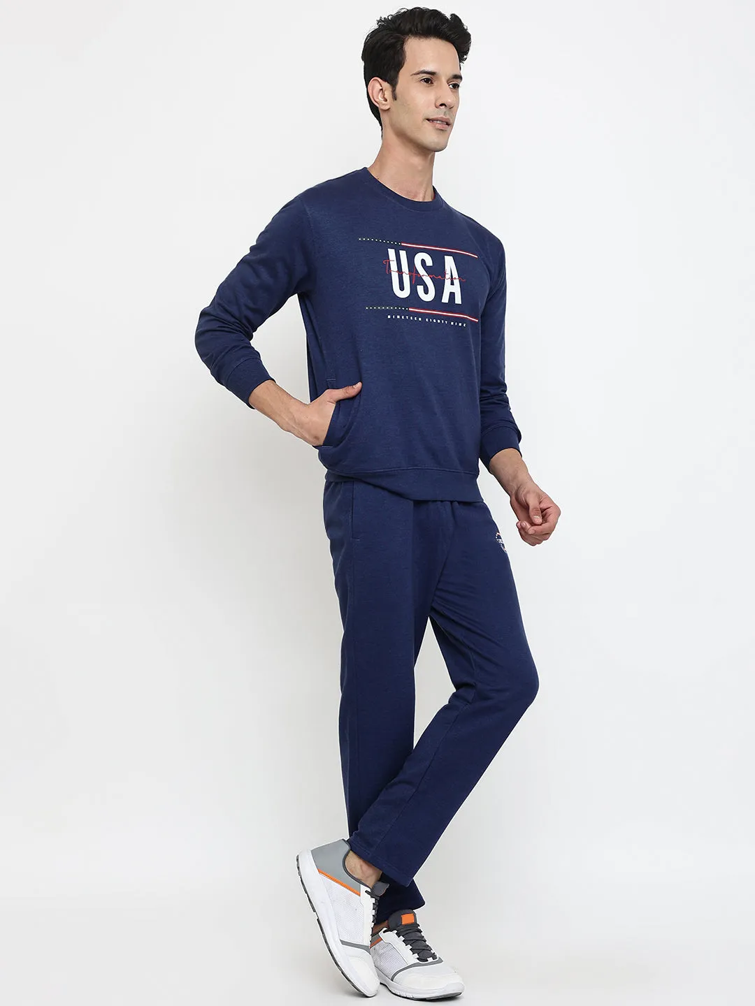 Men Blue Tracksuit