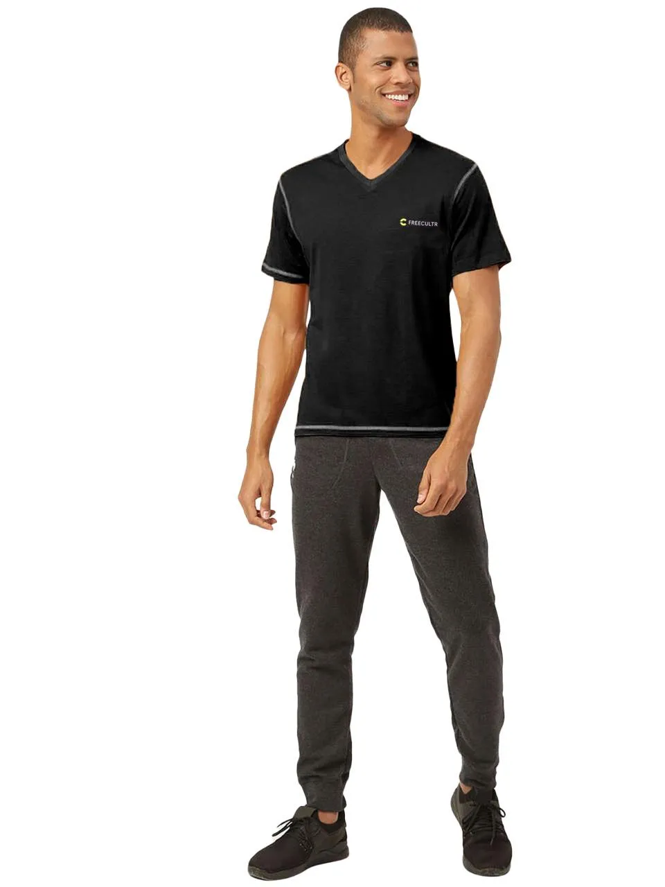 Men's Organic Bamboo Casual Tees - V-Neck (Pack Of 1)