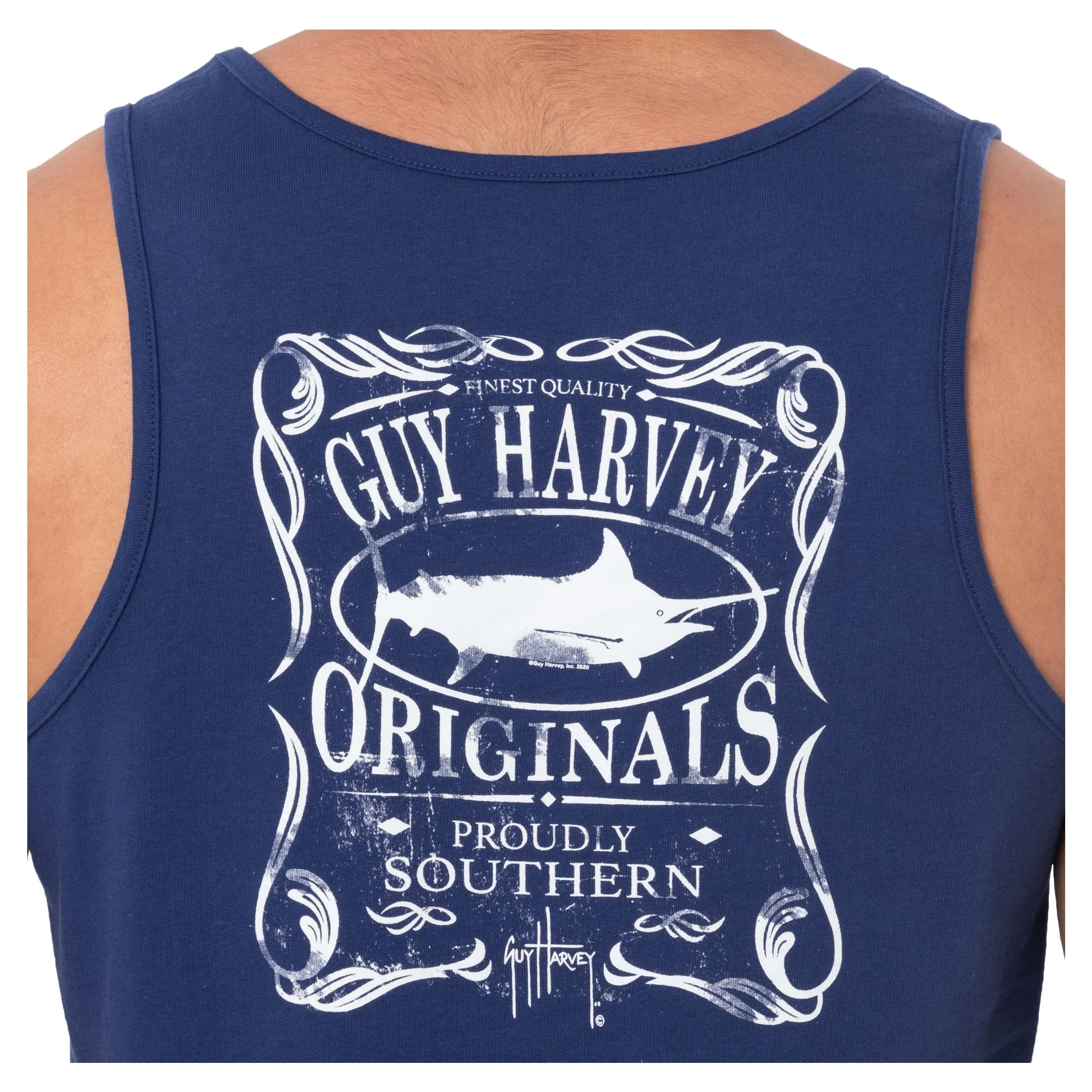 Men's Proudly Southern Navy Tank Top