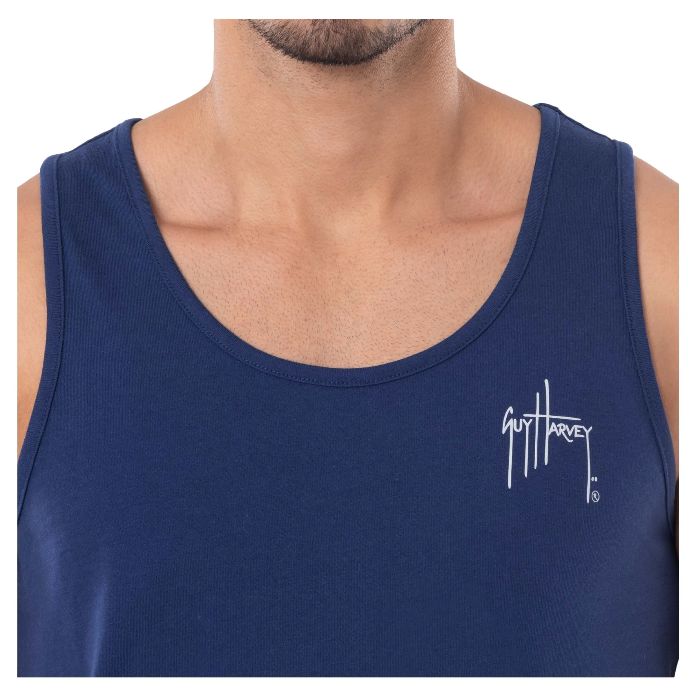 Men's Proudly Southern Navy Tank Top