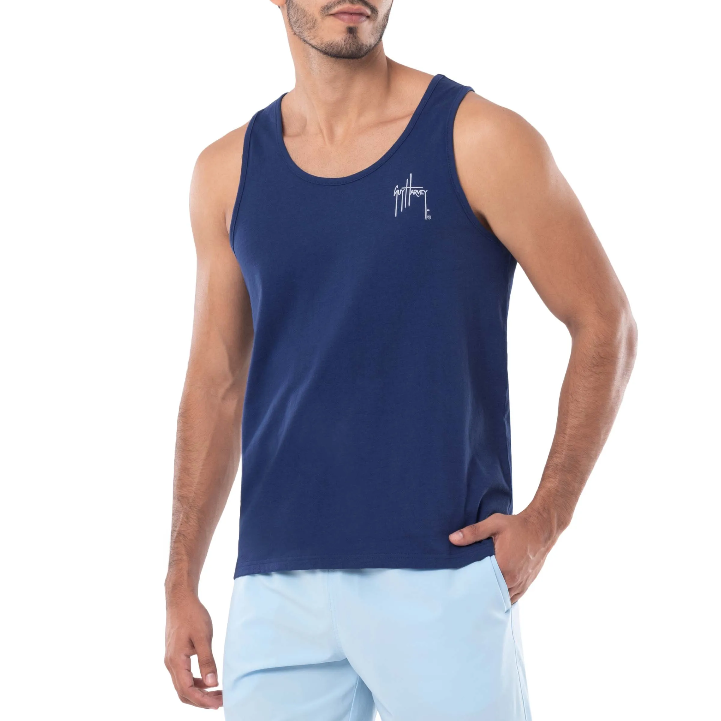 Men's Proudly Southern Navy Tank Top