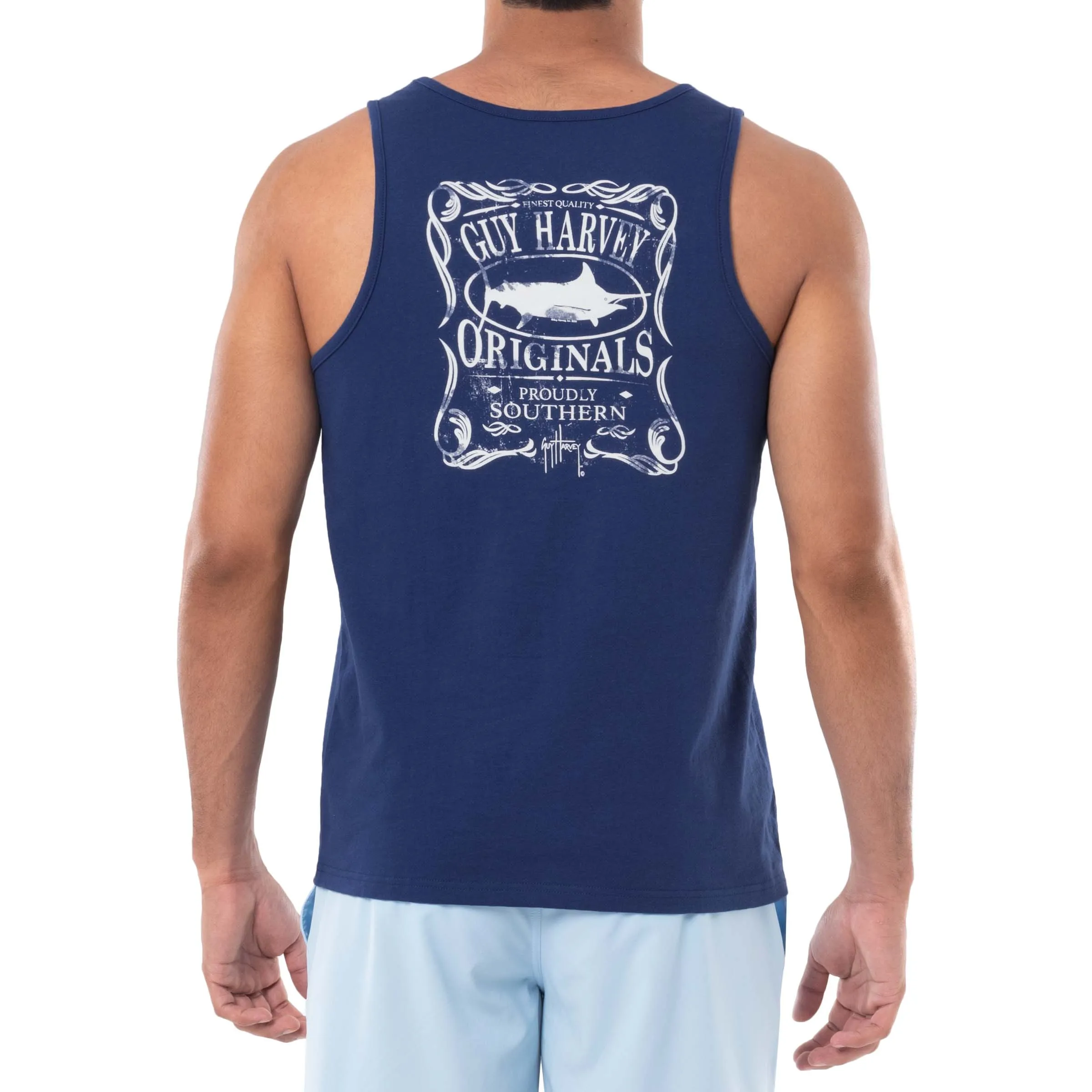 Men's Proudly Southern Navy Tank Top