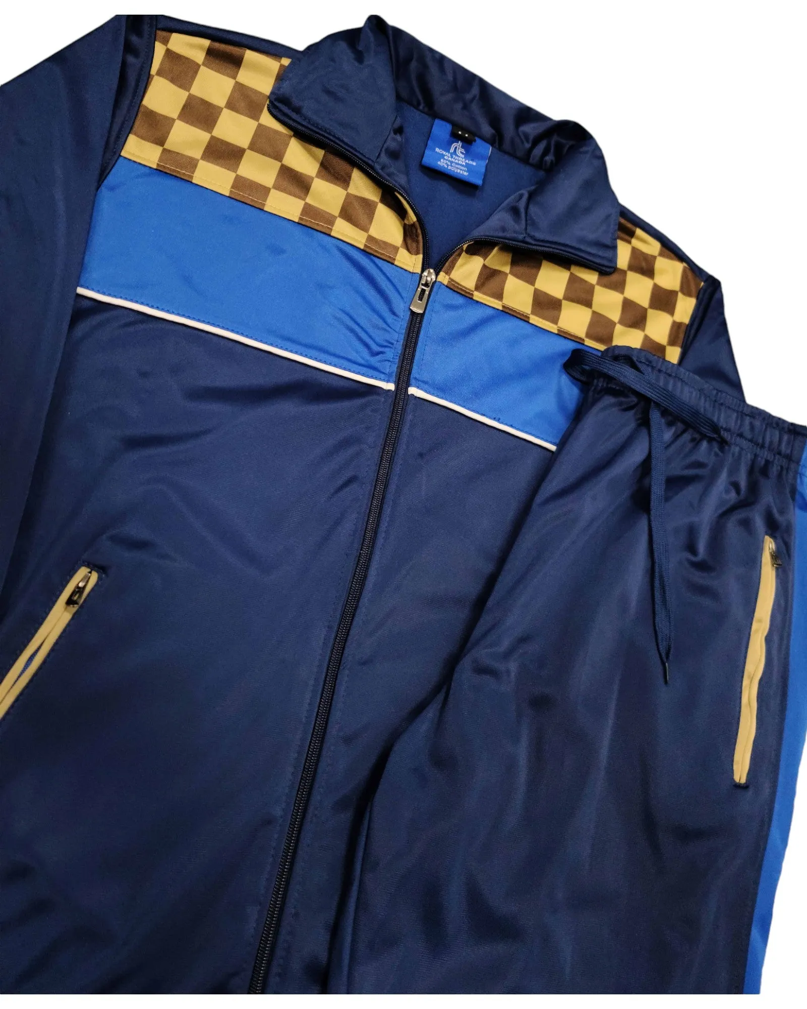 Men’s Tracksuit Traditional Checker Boxed Track jacket & Track pants