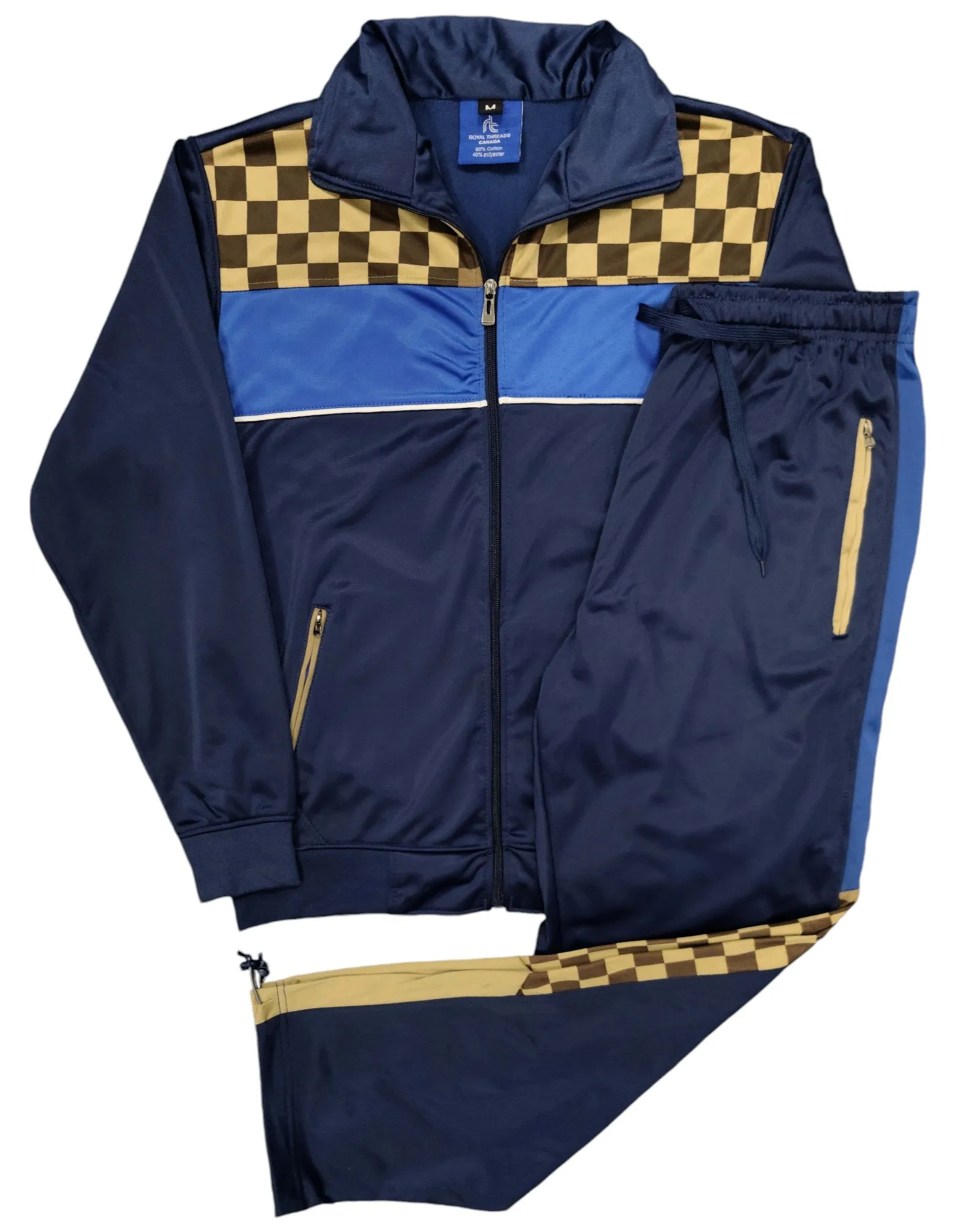 Men’s Tracksuit Traditional Checker Boxed Track jacket & Track pants