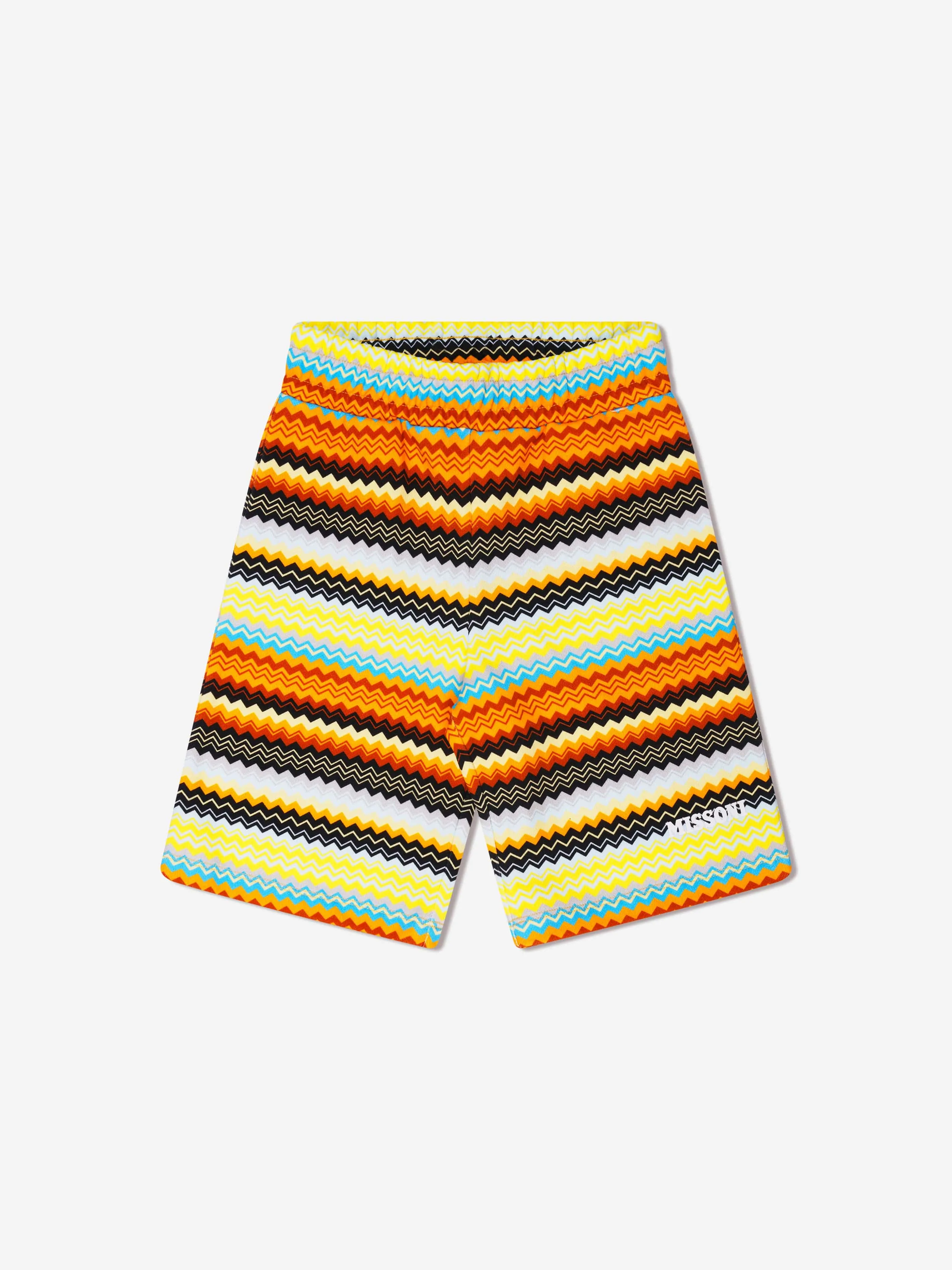 Missoni Boys Zig Zag Jersey Shorts in Multicolour