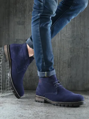 Navy Chukka Boots