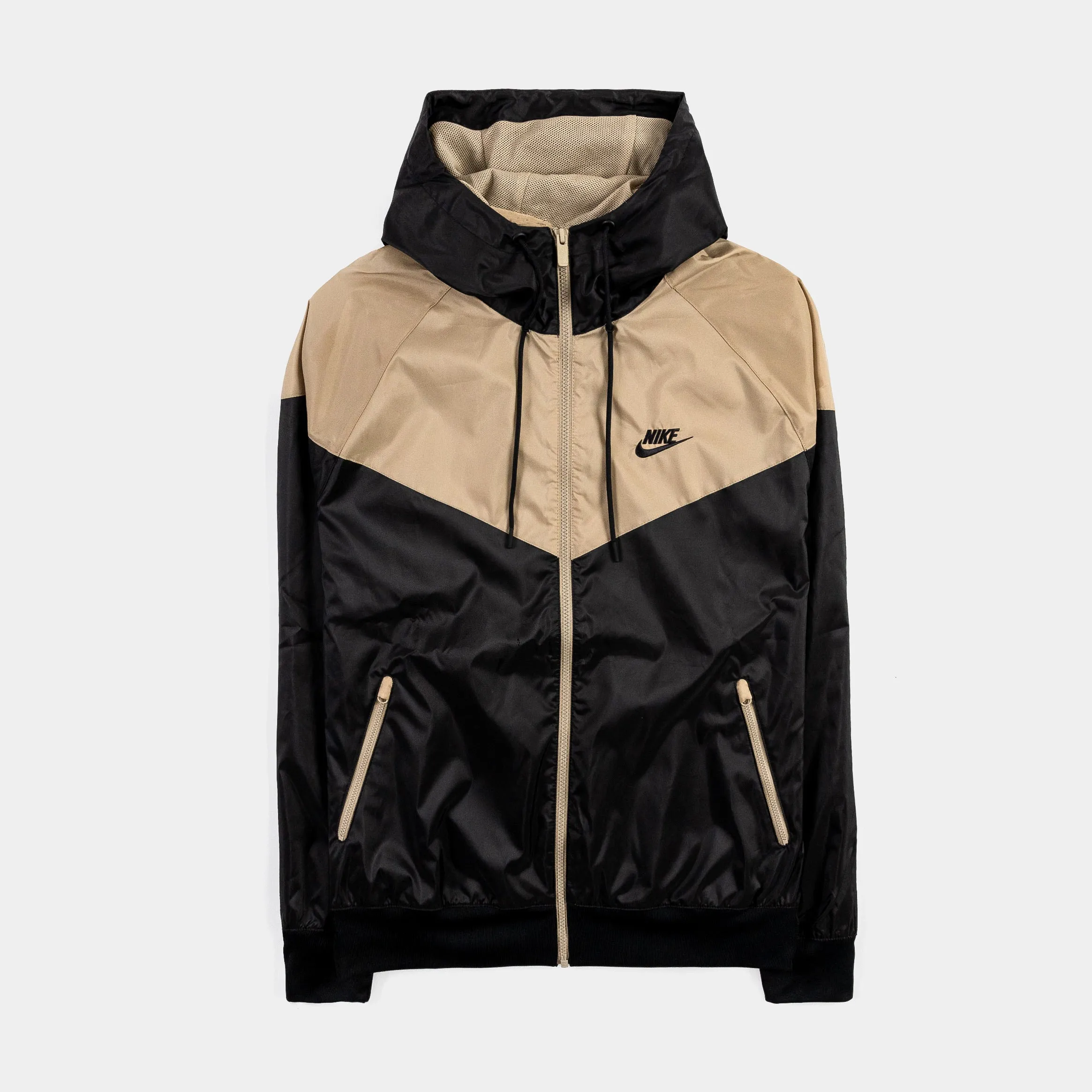 NSW Windrunner Hodded Mens Jacket (Black/Beige)