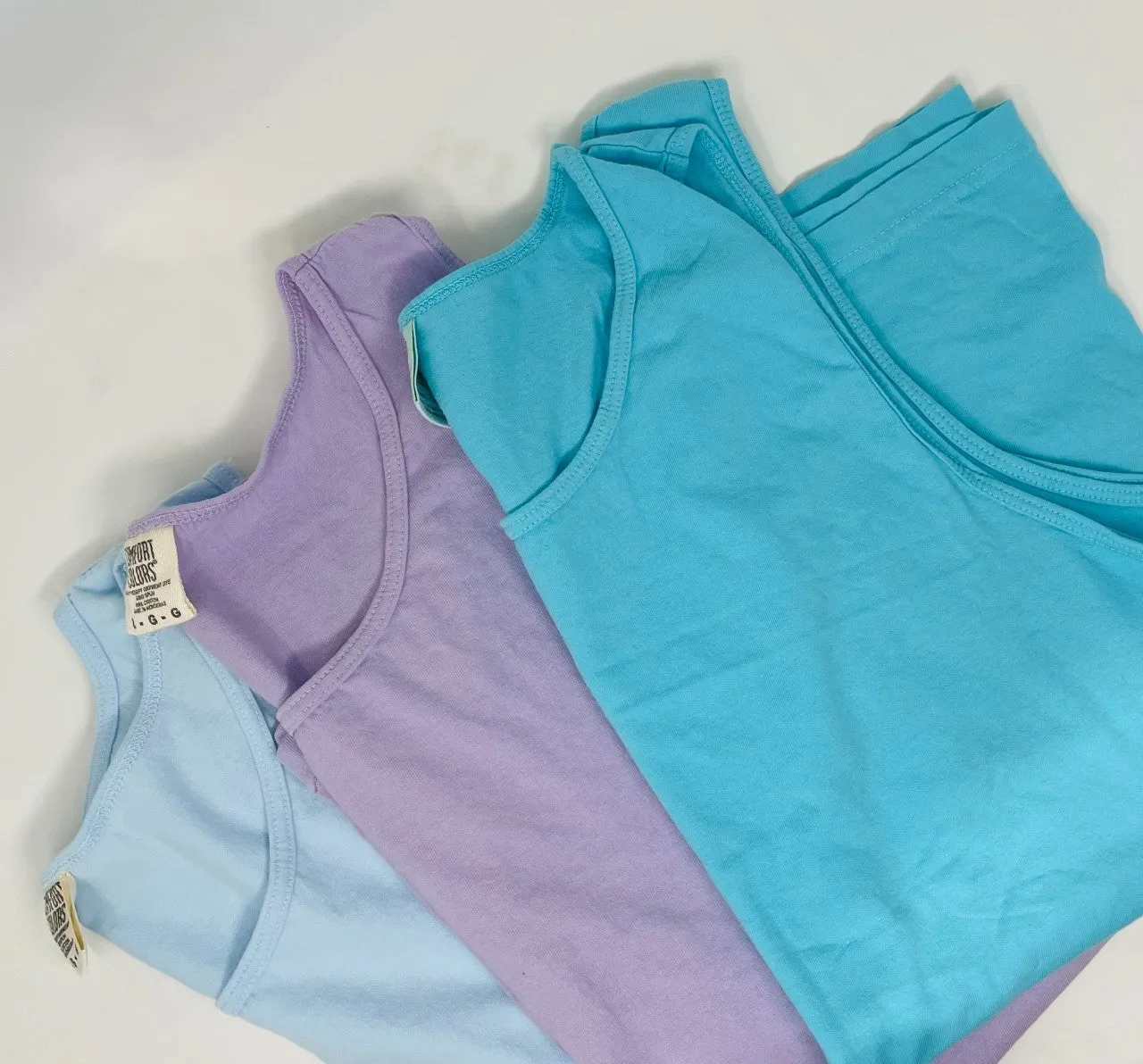 Oversized Pastel Muscle Tank - Final Sale