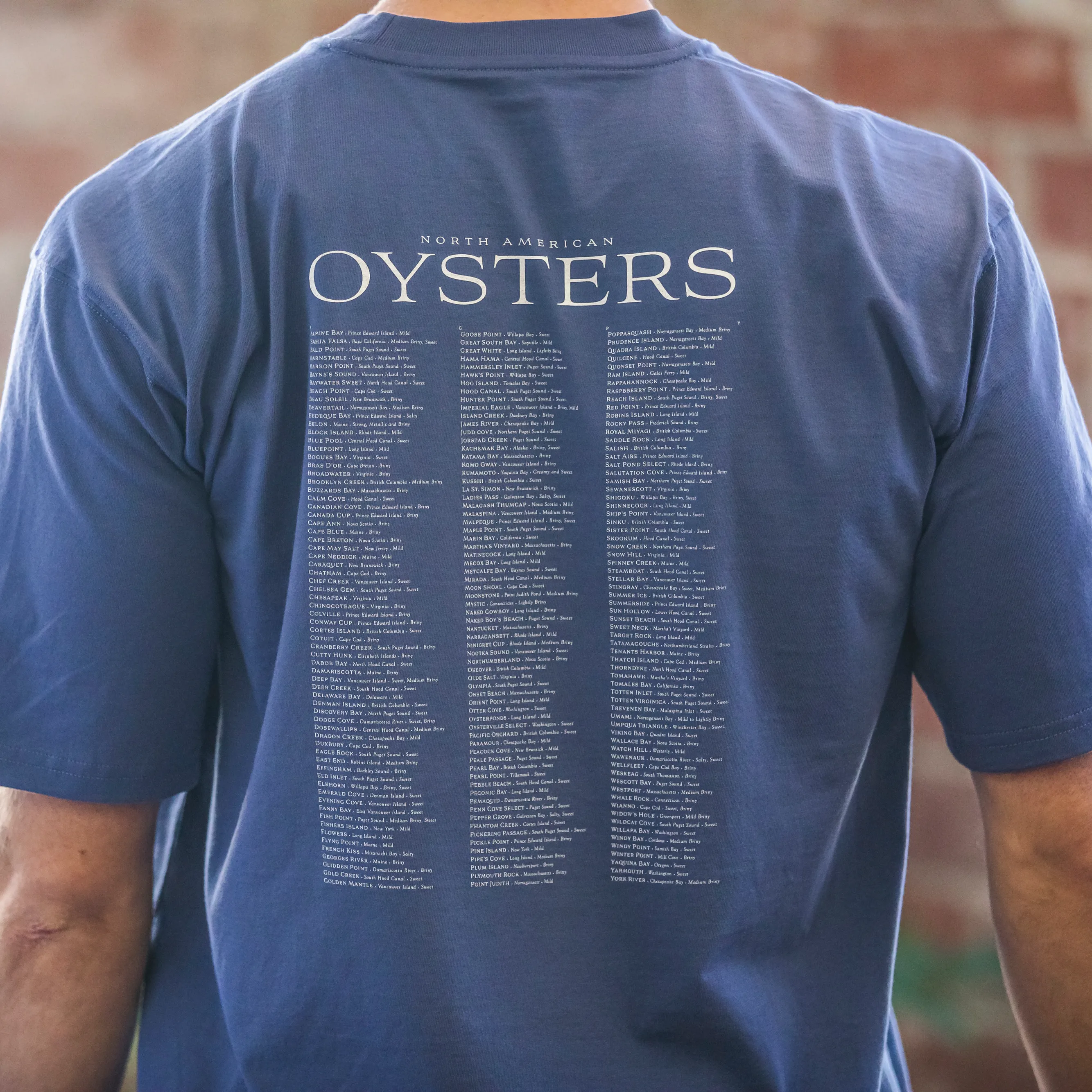 Oysters Tee - Dark Denim