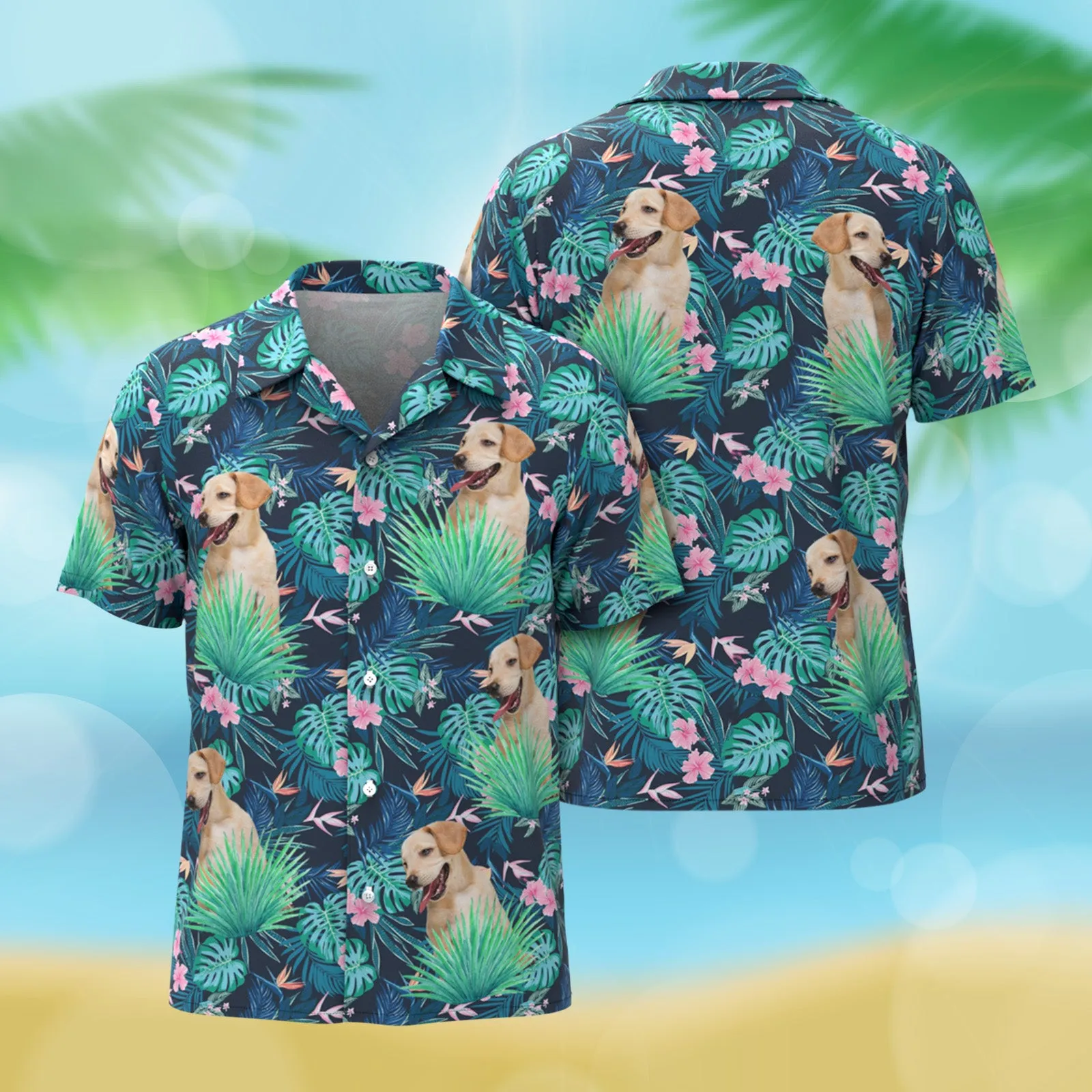 Personalized Hawaiian Shirt, Short Slevee Hawaiian Aloha Shirt, Hawaii Style, Unique Gift Ideas For Pet Lovers