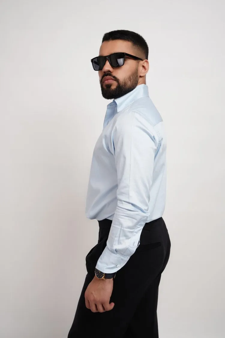 Powder Blue formal Shirt