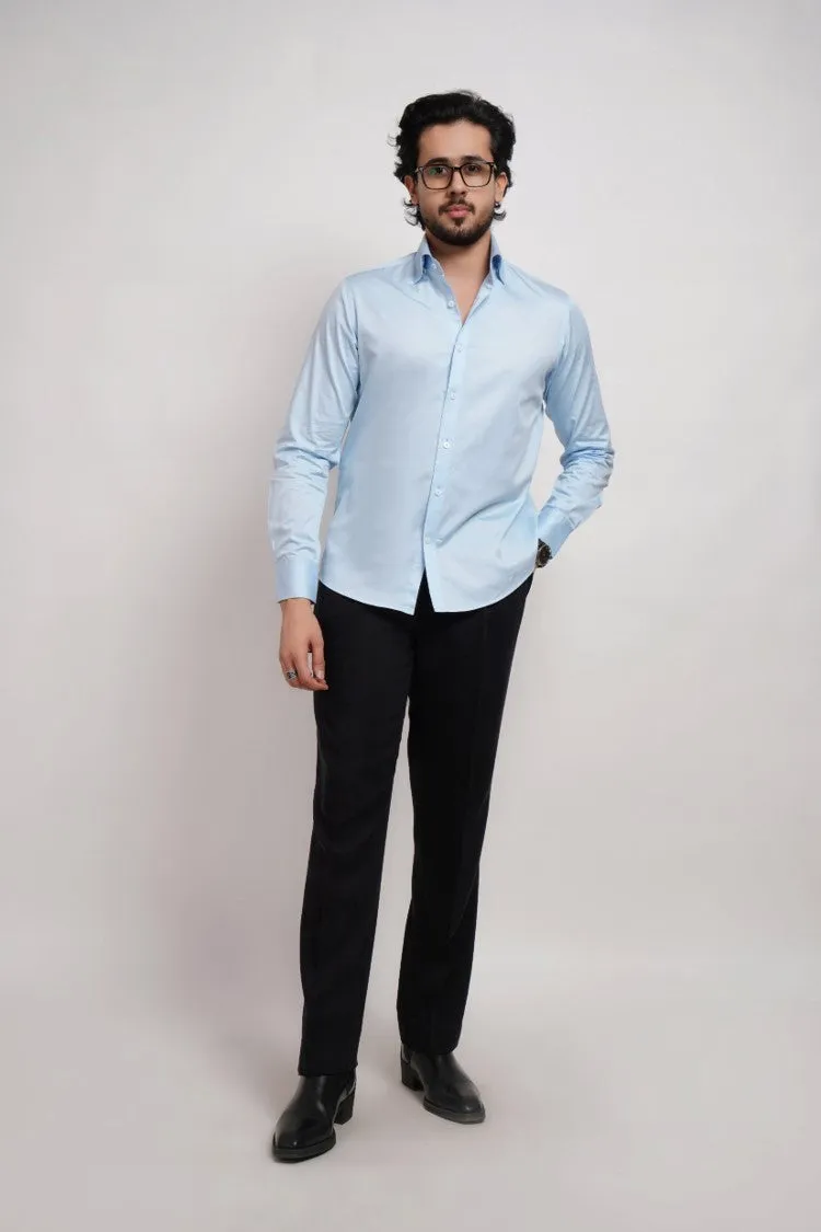 Powder Blue formal Shirt