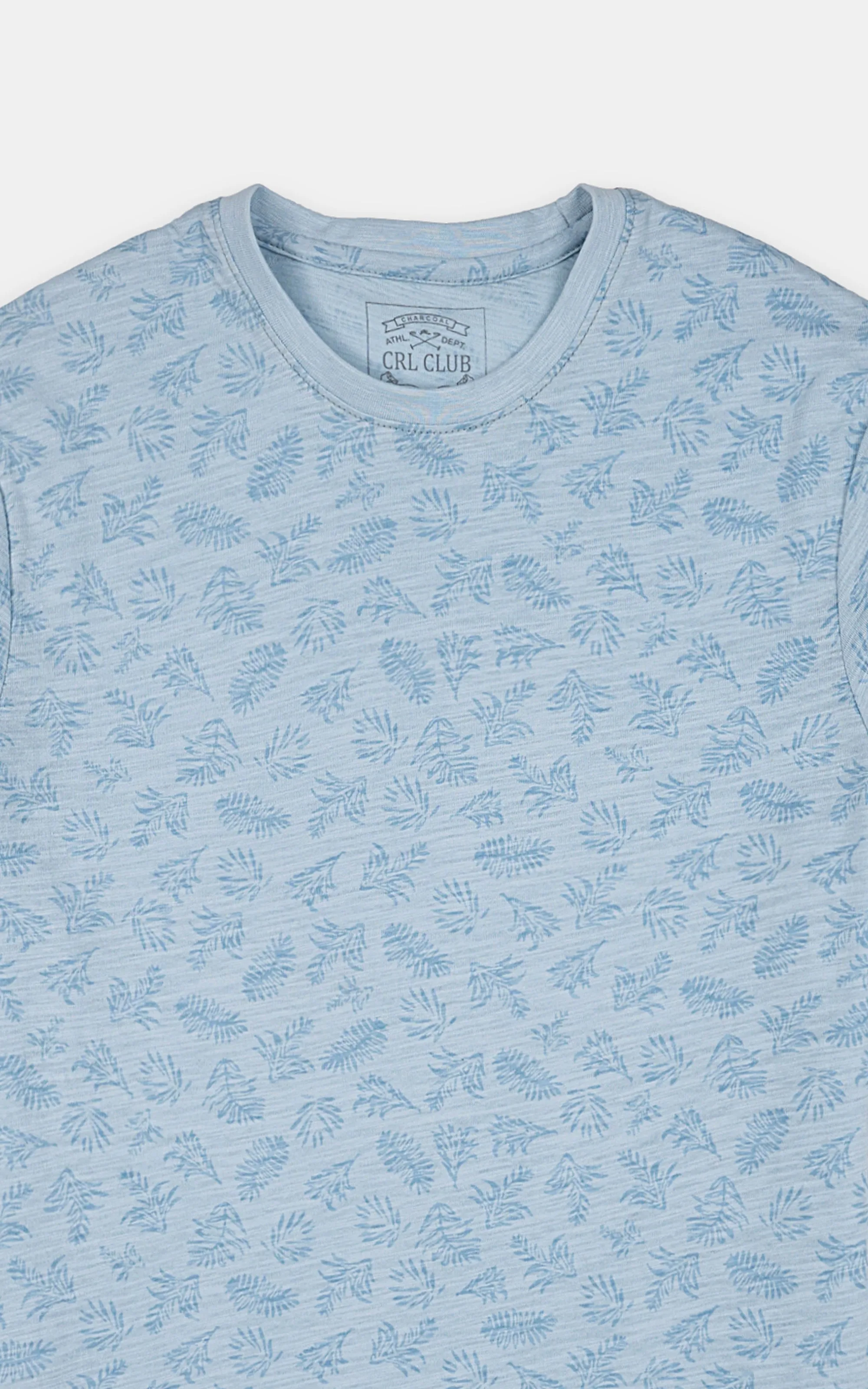 PRINTED T-SHIRT SKY BLUE