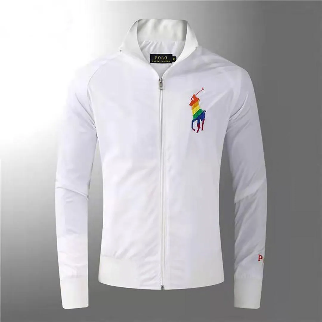 PRL Logo Embroided Designed White Jacket