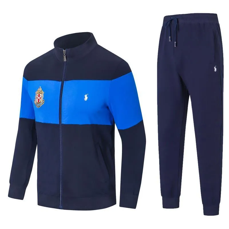 PRL Zippered Cotton-Blend Fleece Tracksuit