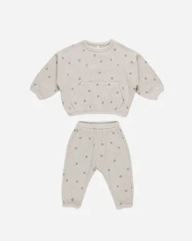 Quincy Mae Waffle Slouch Set, Stars