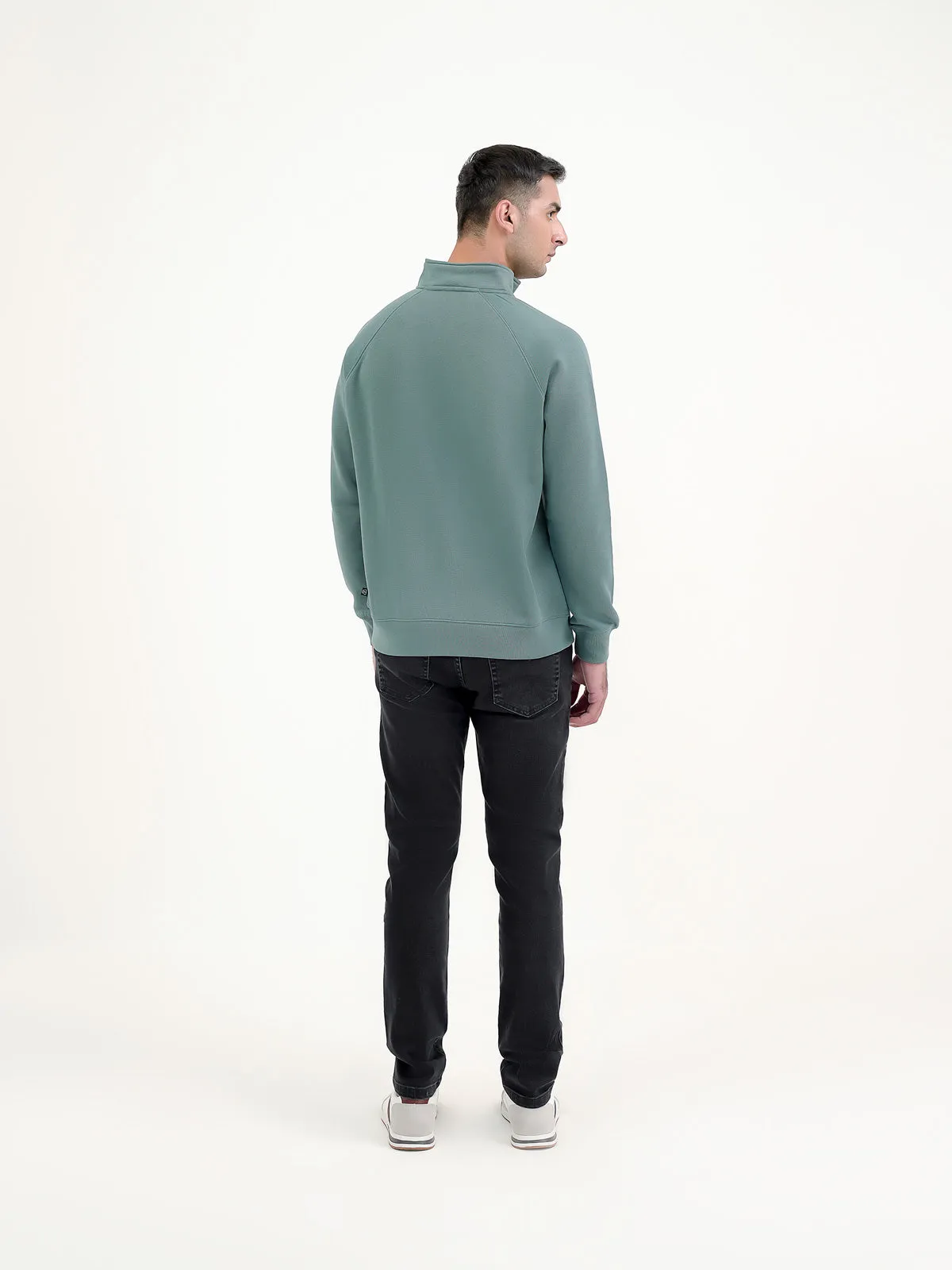 "CALGARY" Casual Mock Neck Sweatshirt