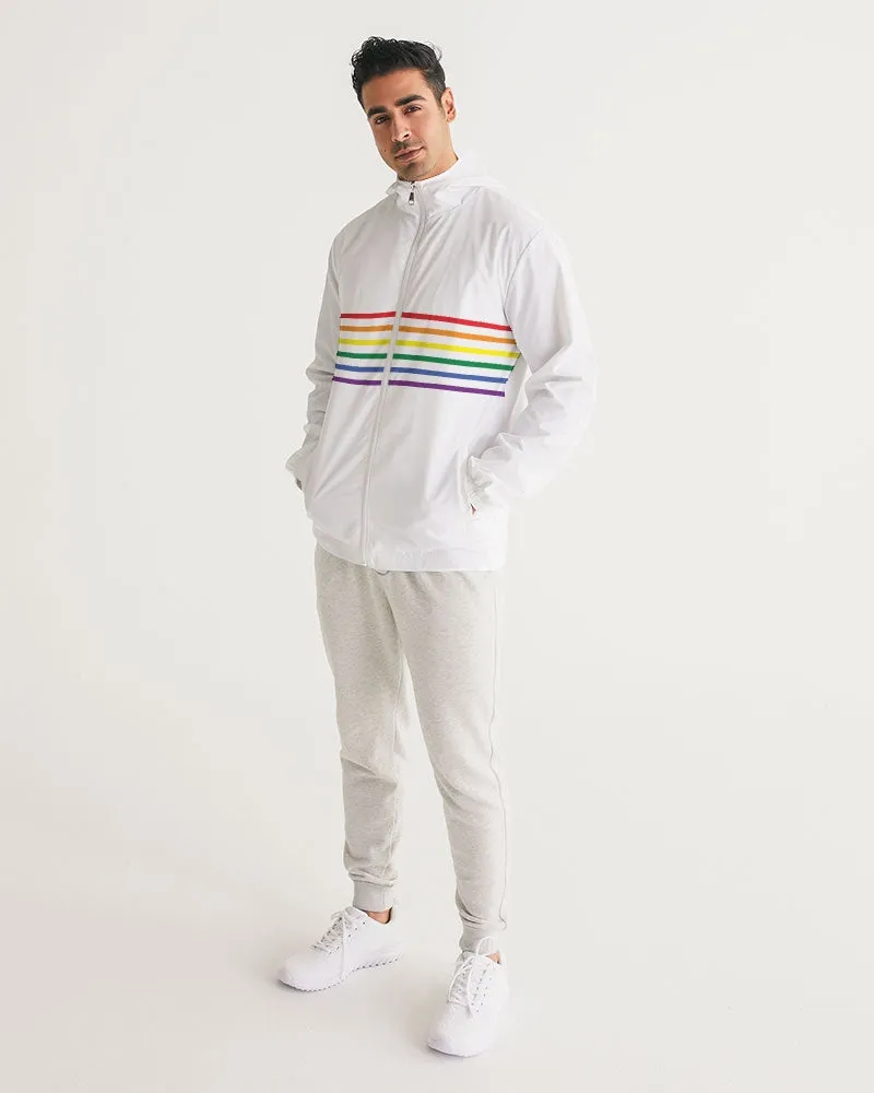 Rainbow Stripes Windbreaker