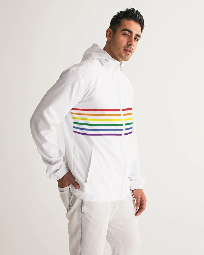 Rainbow Stripes Windbreaker