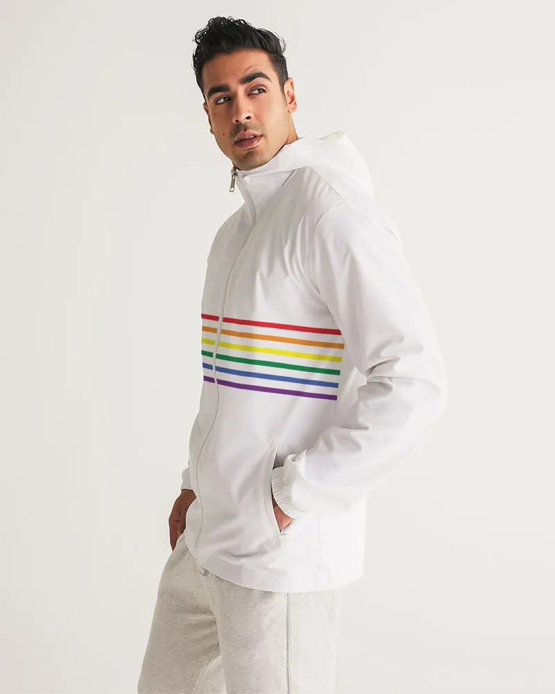 Rainbow Stripes Windbreaker