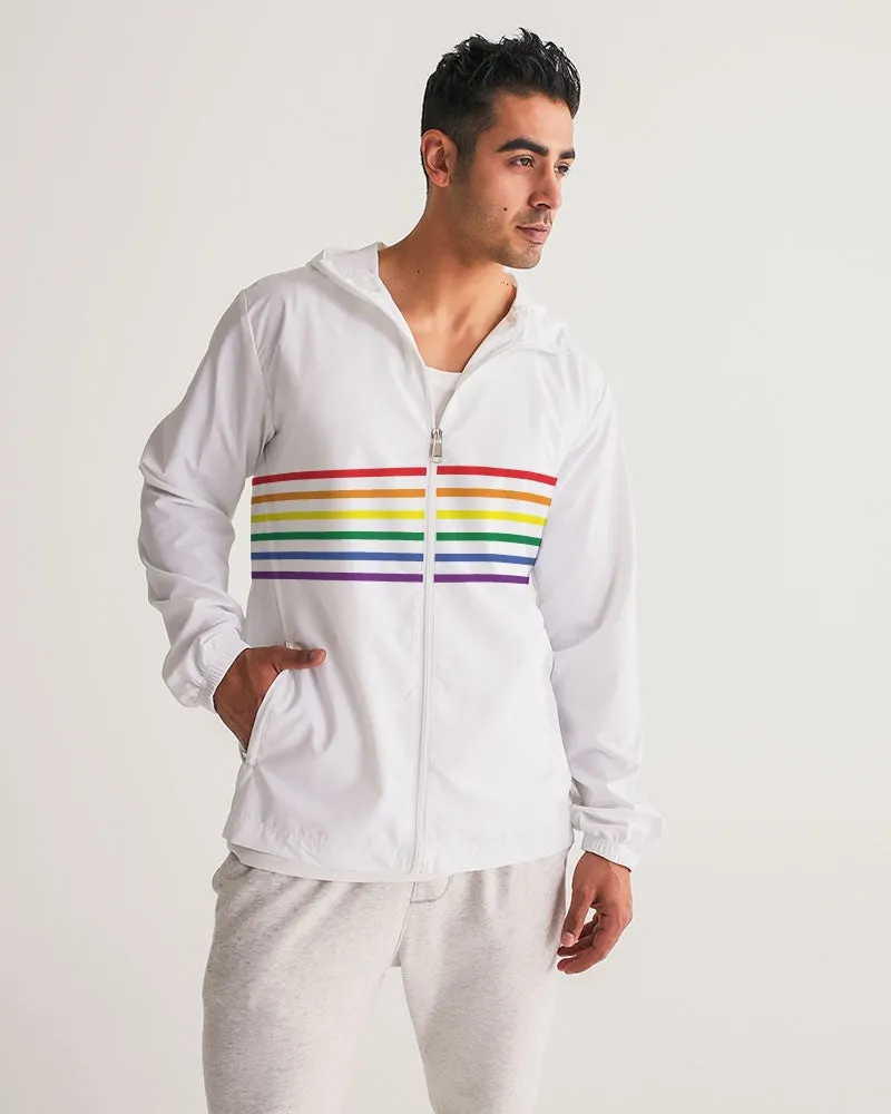 Rainbow Stripes Windbreaker