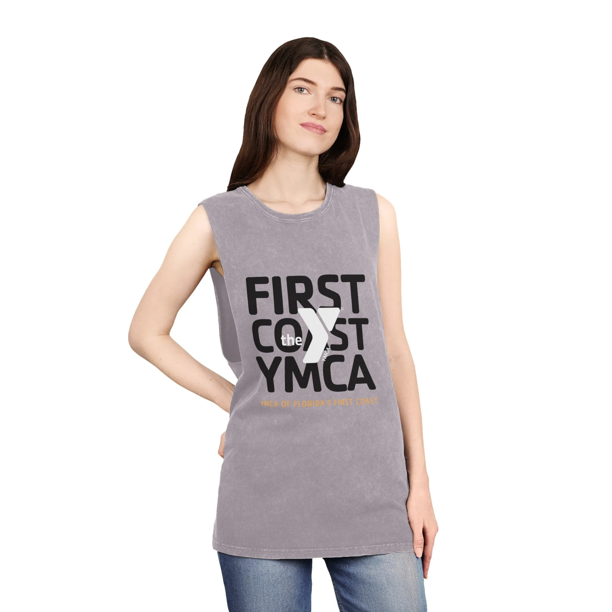 Rep the Y Unisex Stonewash Tank Top