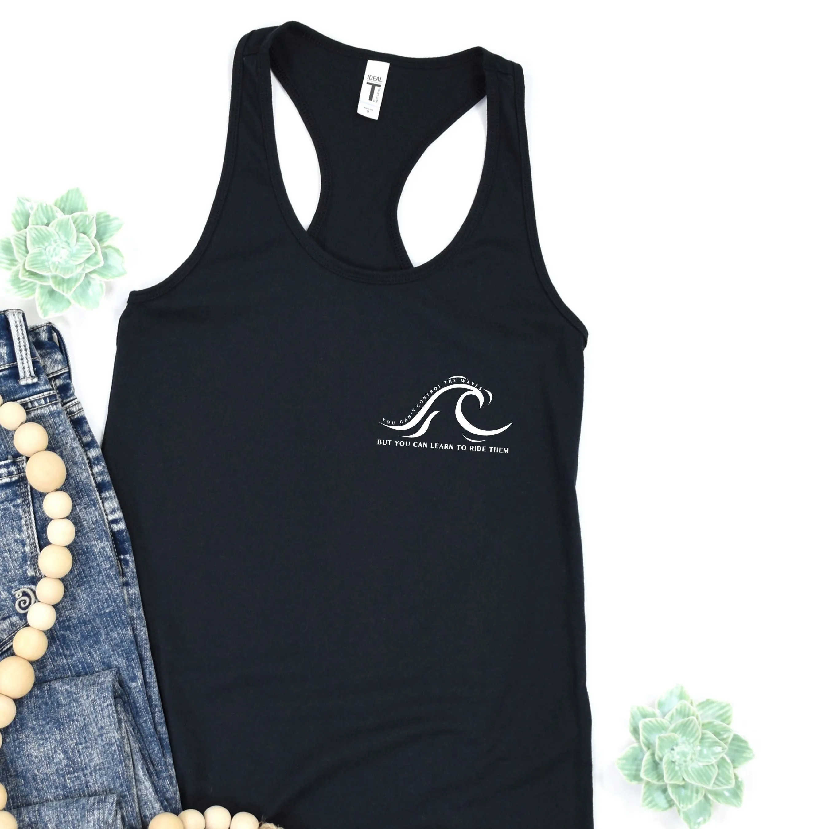 Ride the Waves Women's Racerback Tank