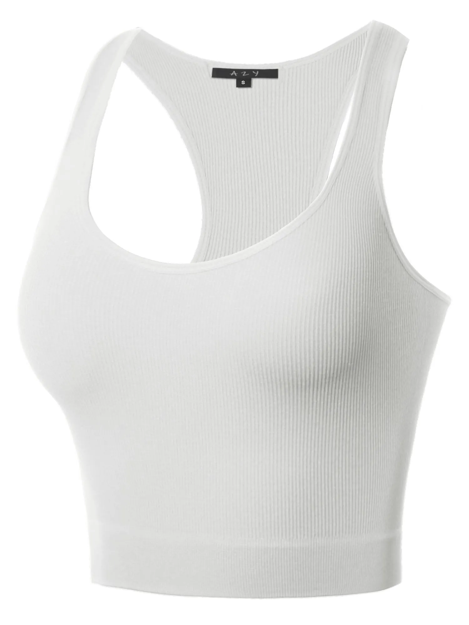 Seamless Workout Cropped Racerback Tank Tops