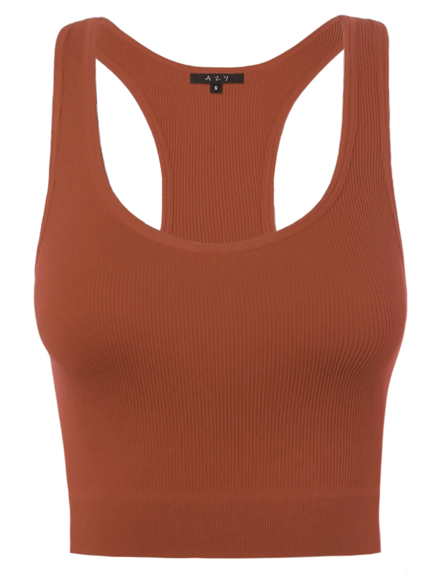 Seamless Workout Cropped Racerback Tank Tops