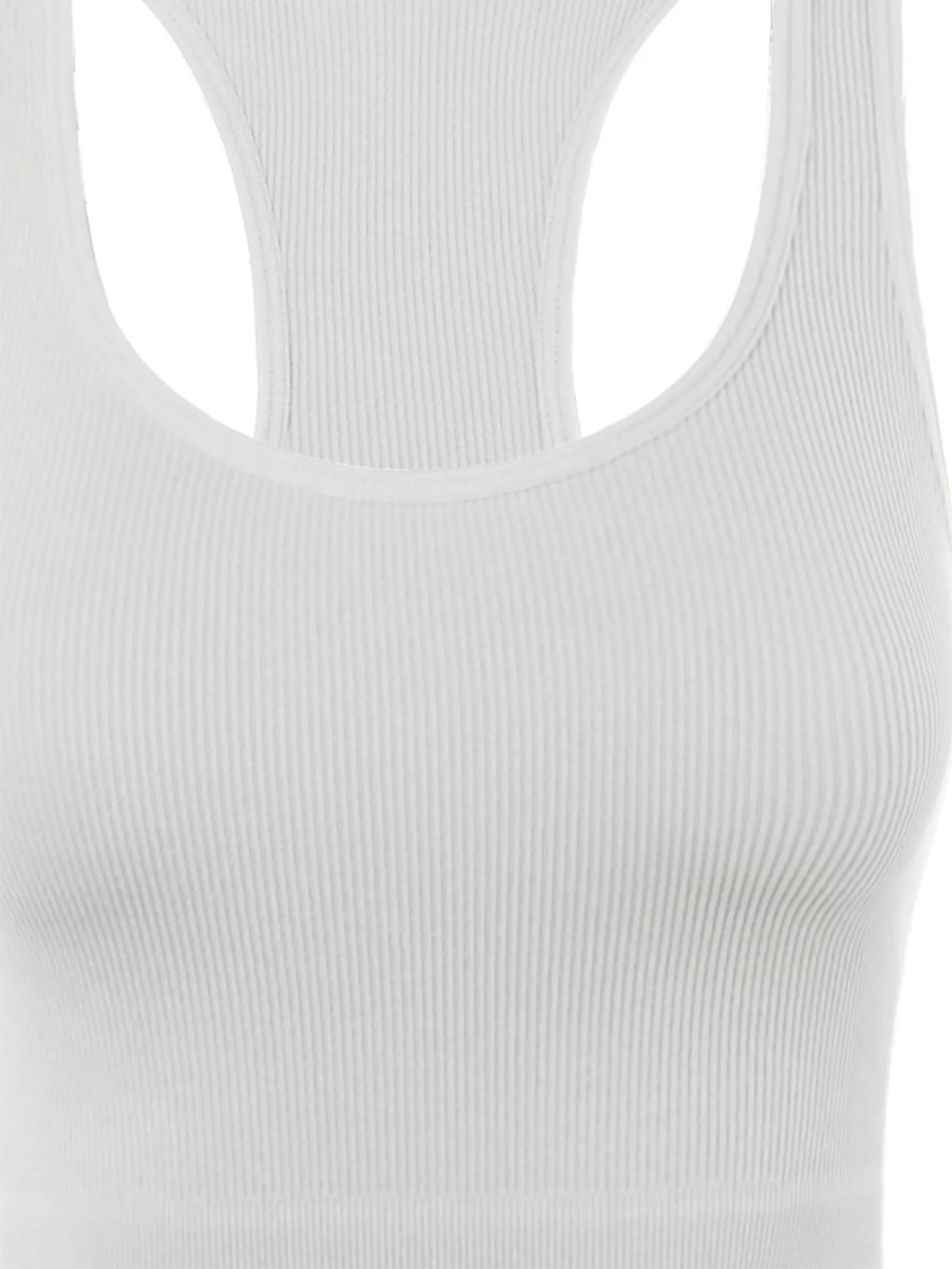 Seamless Workout Cropped Racerback Tank Tops