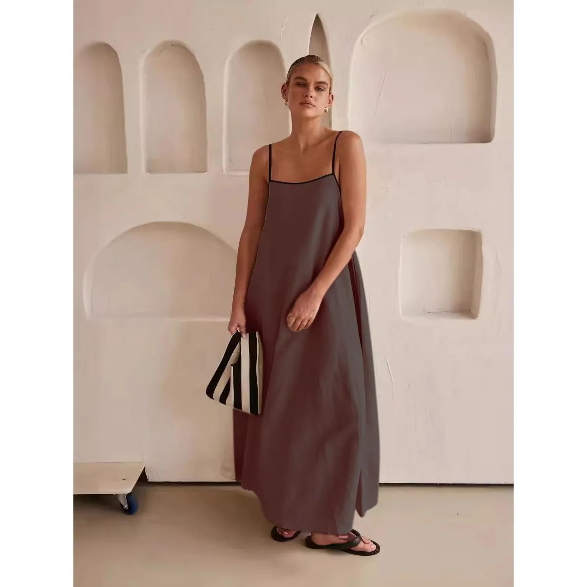 Sleeveless Swing Long Dress