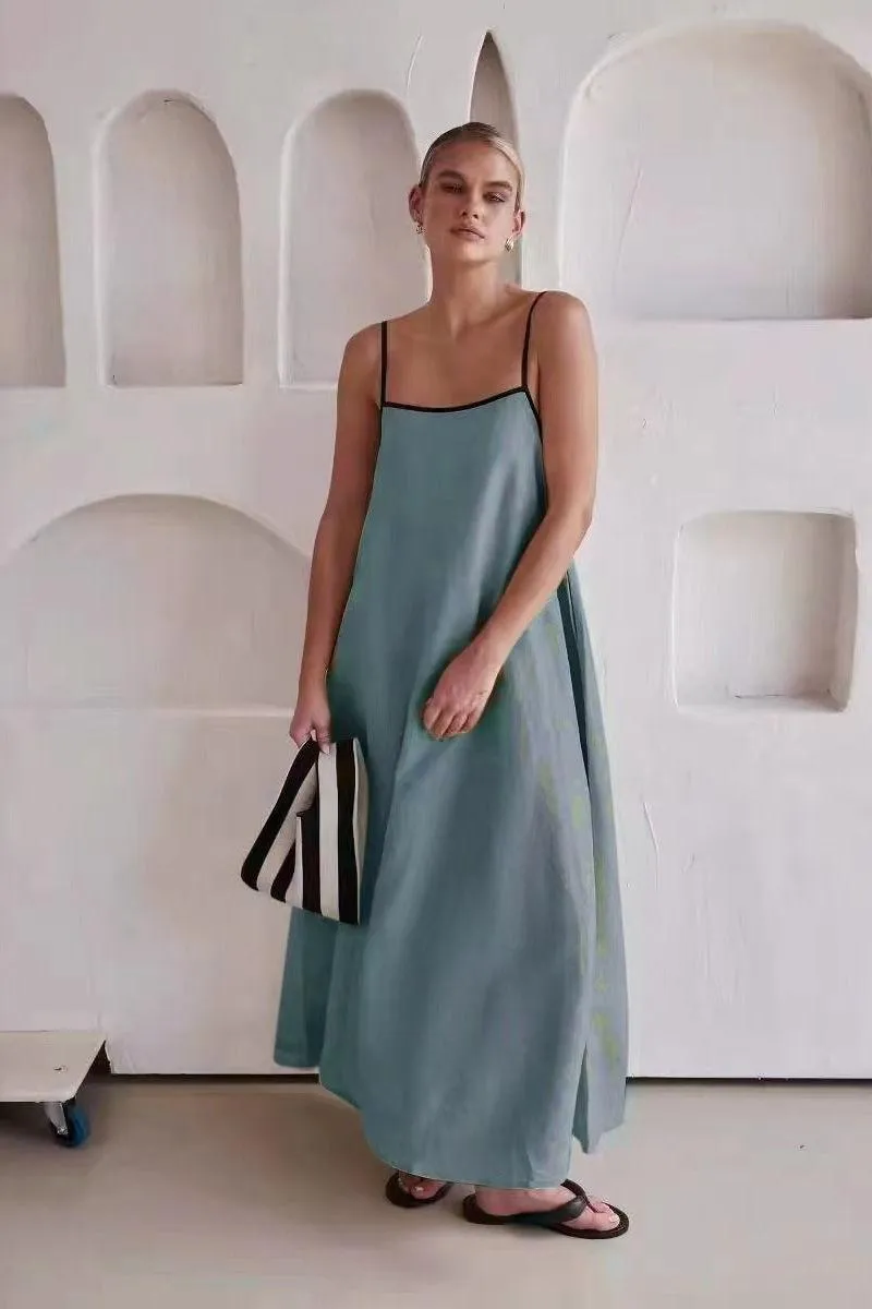 Sleeveless Swing Long Dress