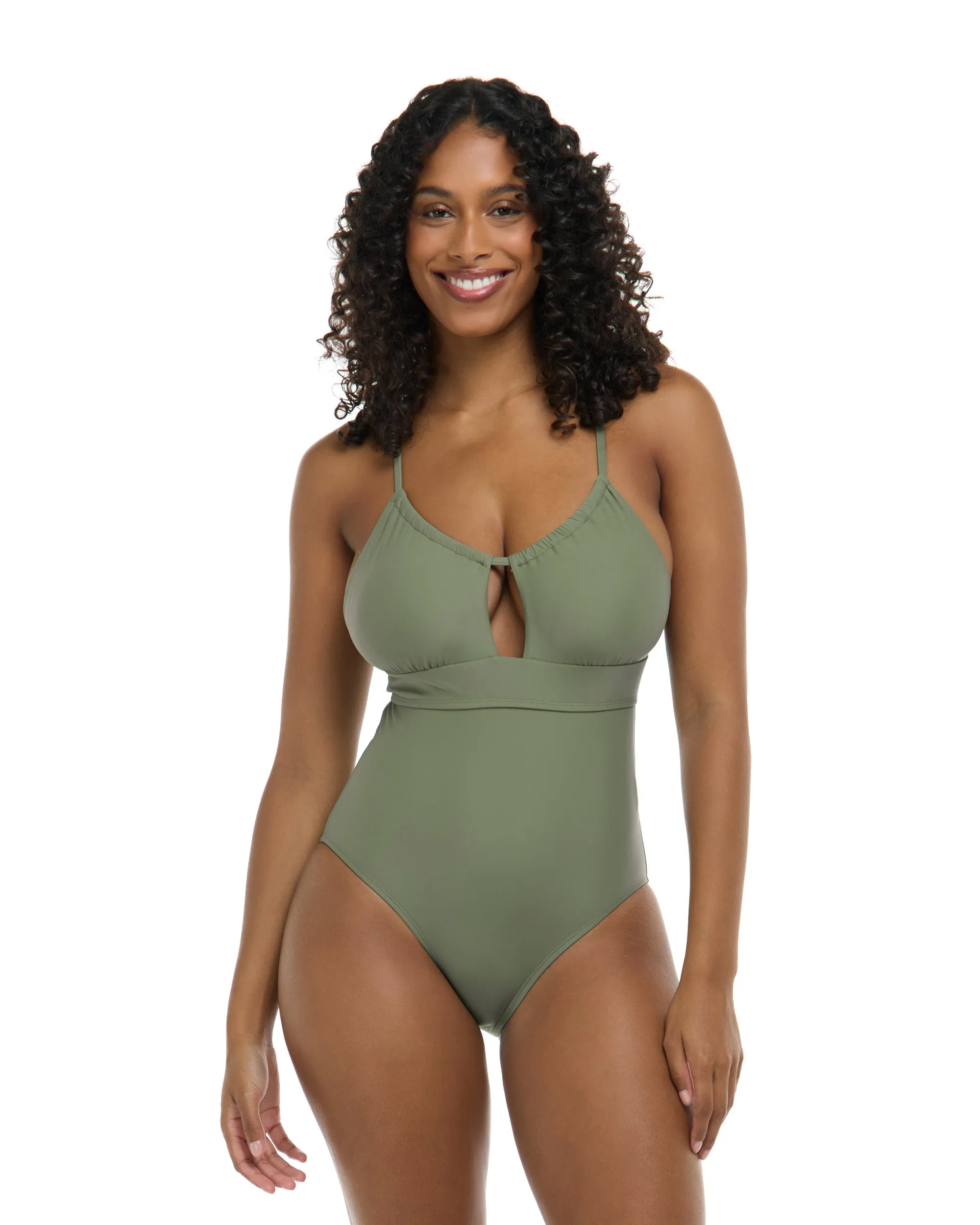 Smoothies Jessica One-Piece Tank D/DD Cup - Cactus