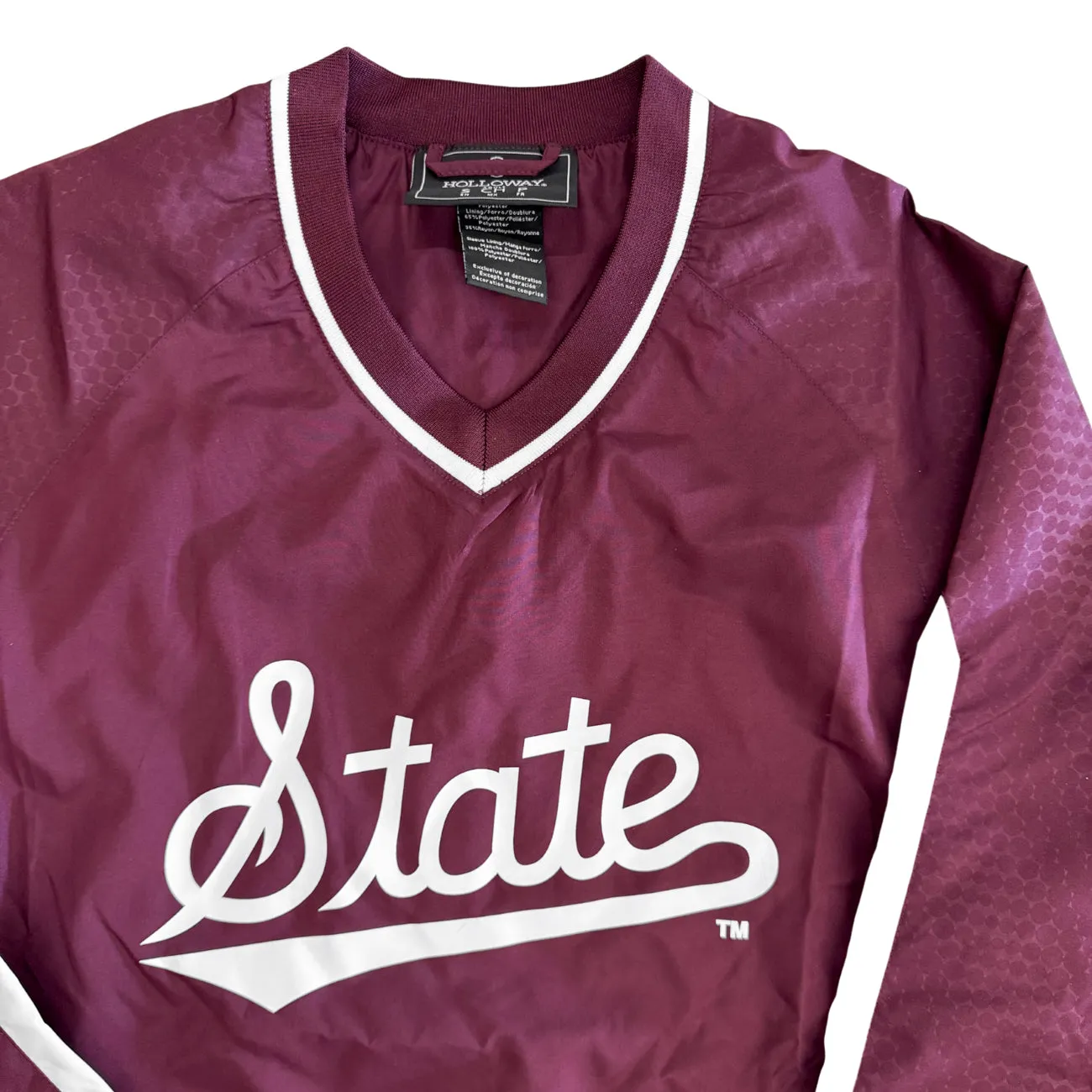 State Script V-Neck Windbreaker