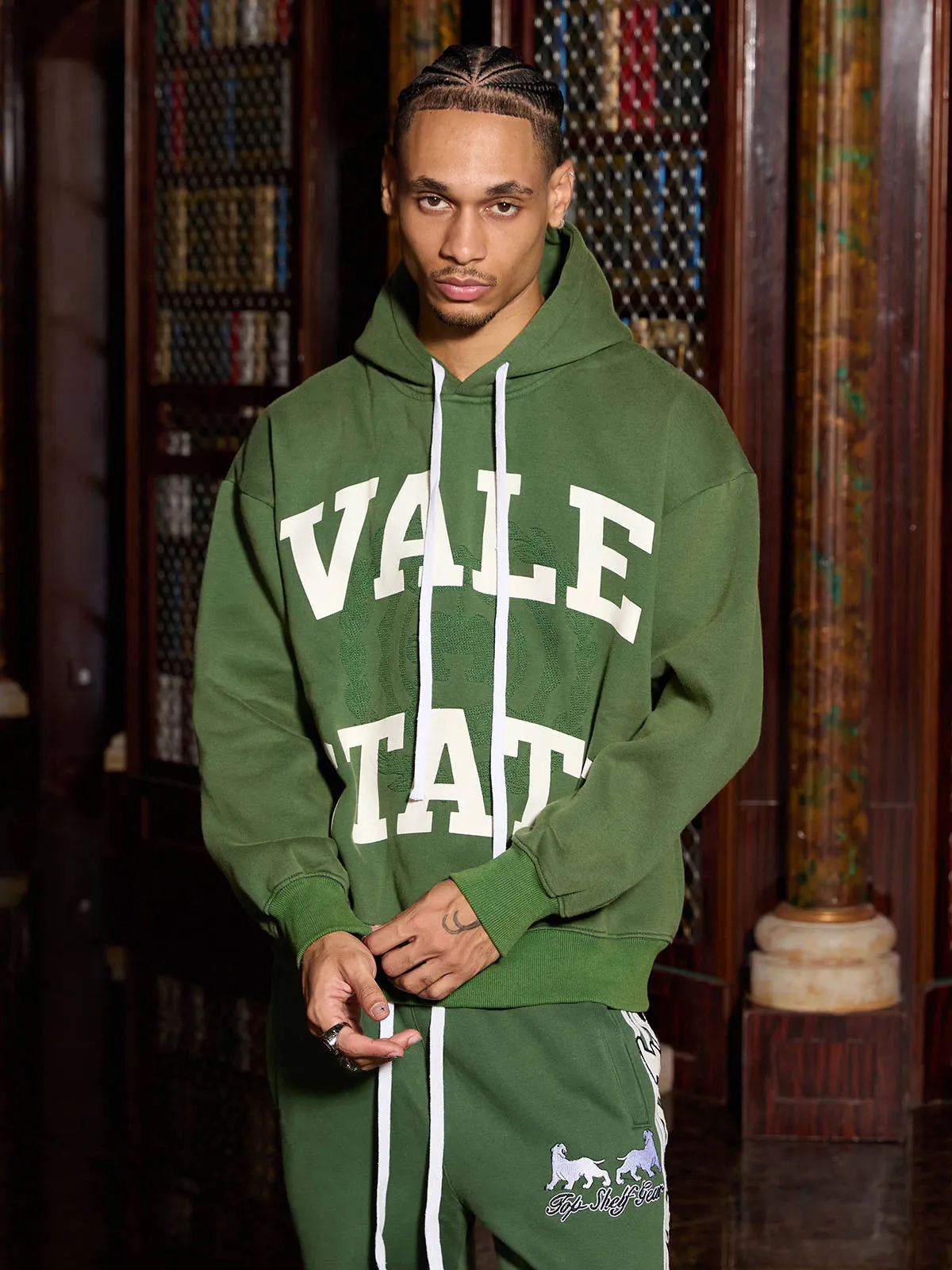 Street Badge Embroidery Pattern Tracksuit