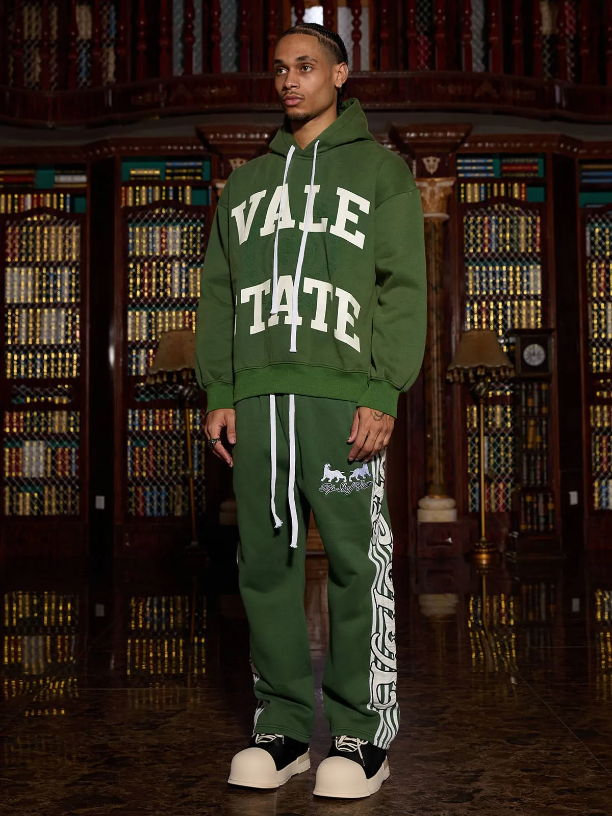 Street Badge Embroidery Pattern Tracksuit