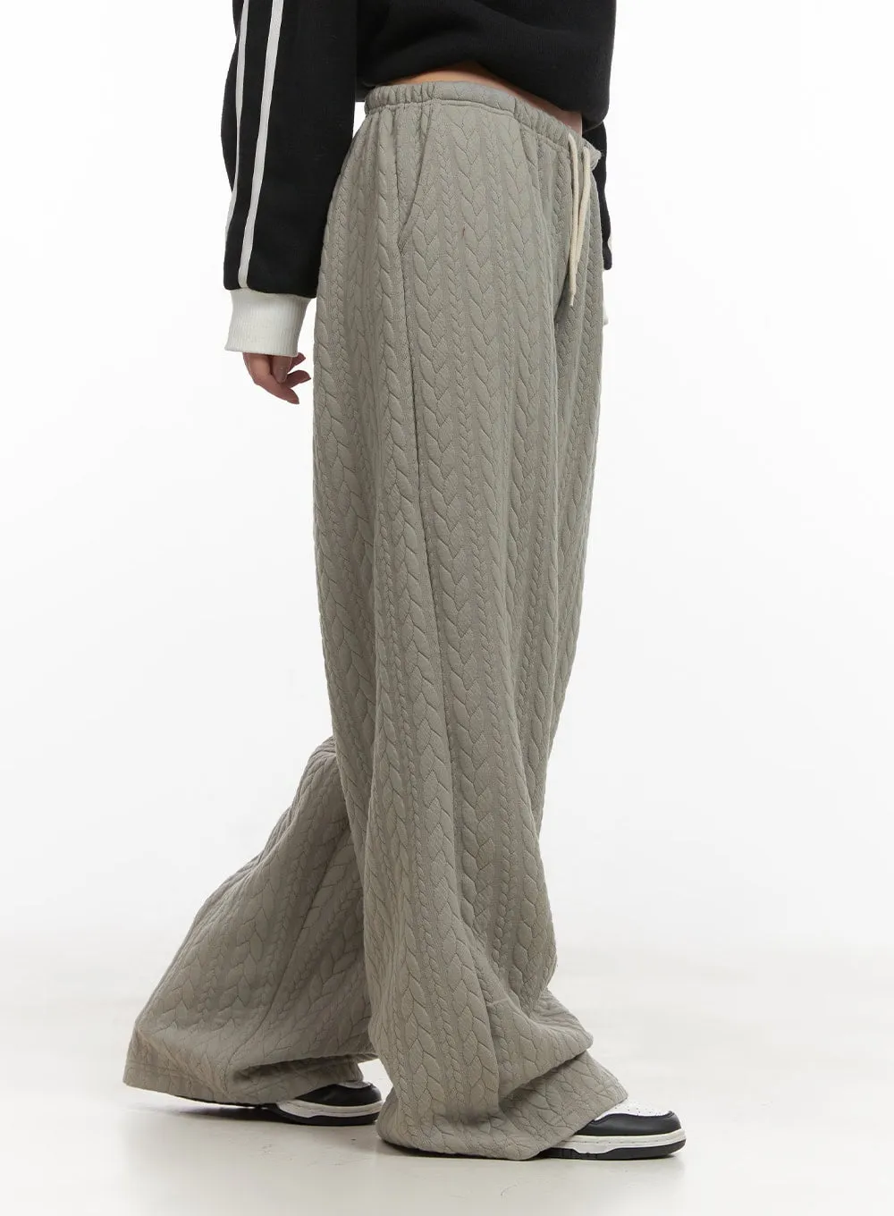 Stylish Quilted Wide-Leg Pants CD416