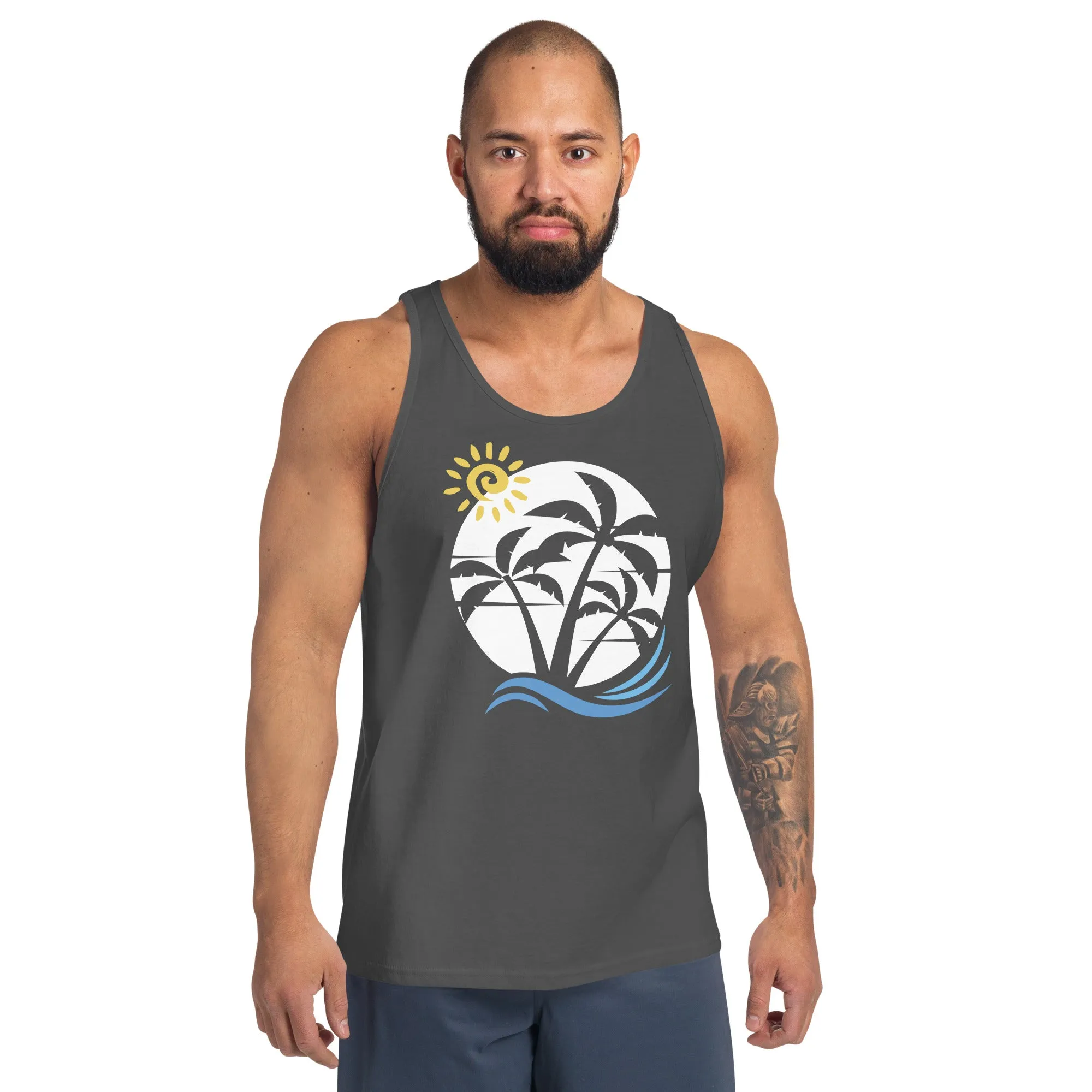 Sun Palm Tree Tank Top