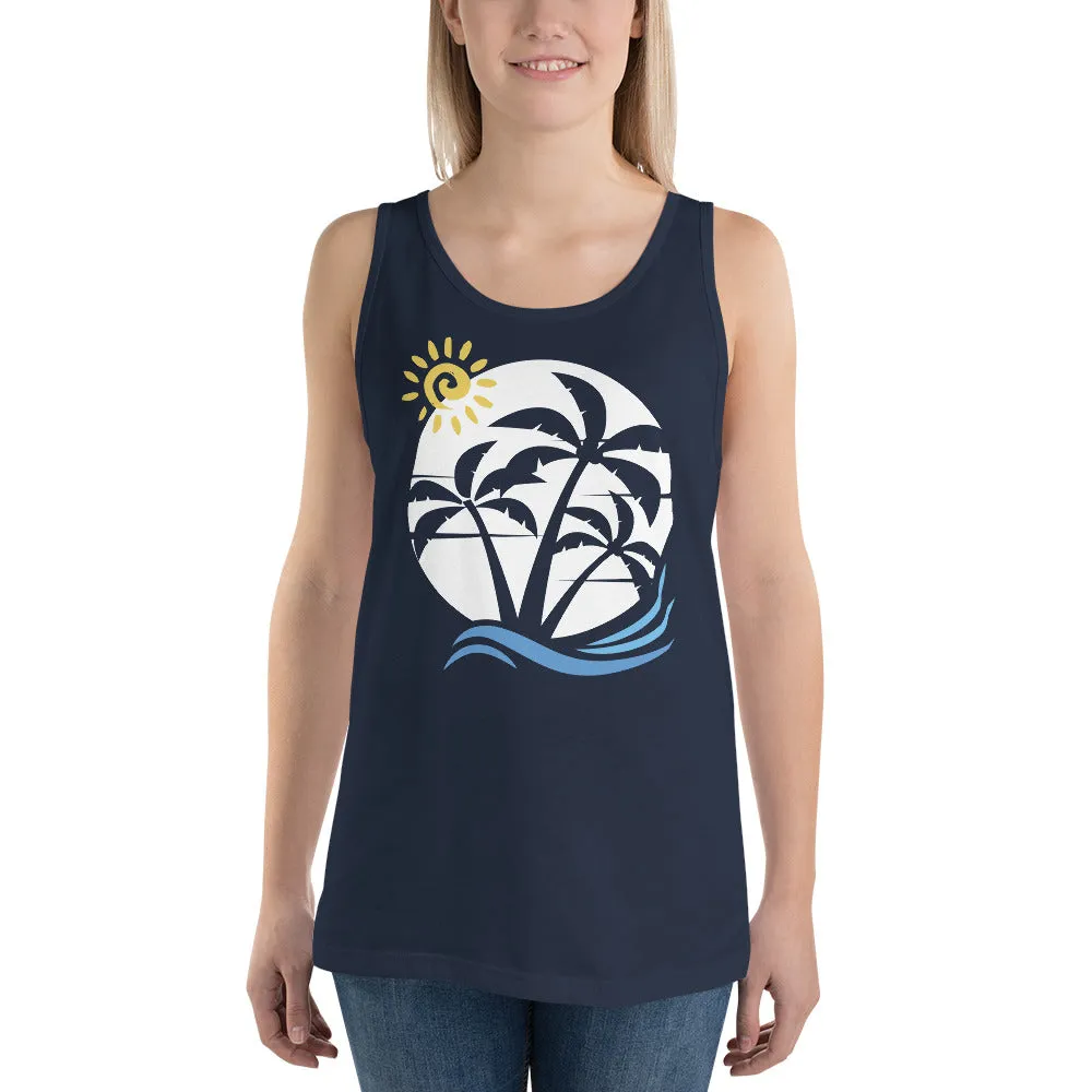 Sun Palm Tree Tank Top