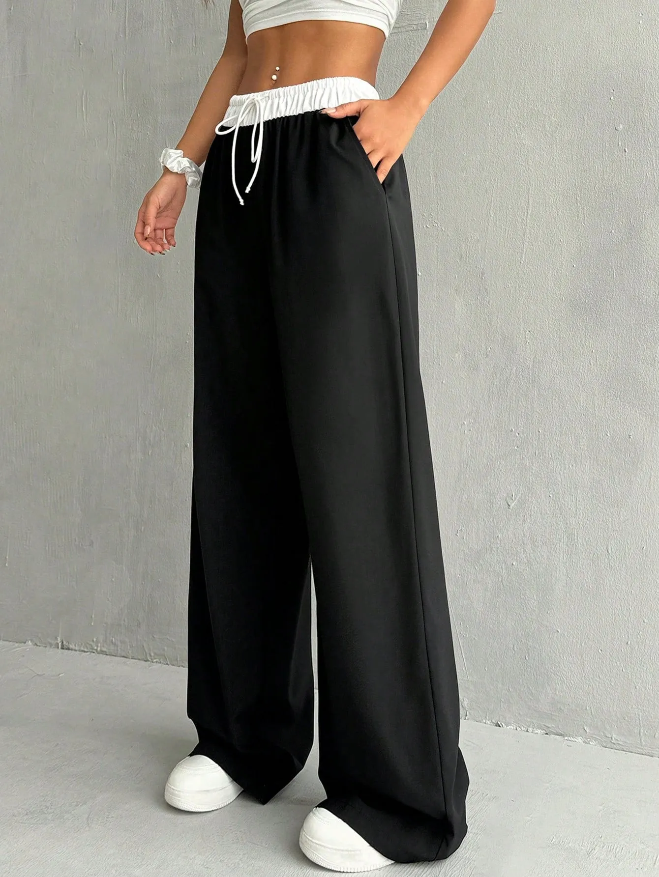 Tailored Wide Leg Boxer Pants