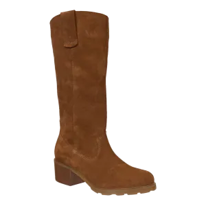 TALLOW in CAMEL Heeled Mid Shaft Boots